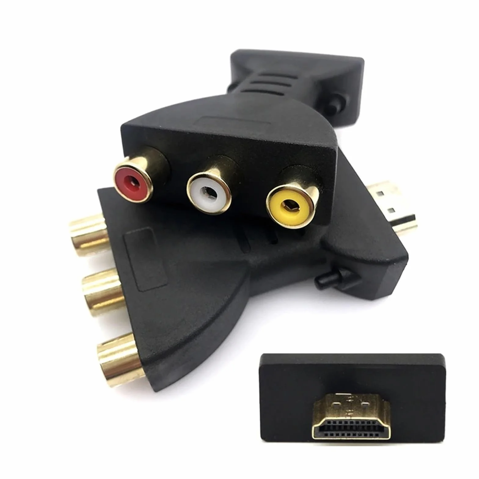 HDMI do AV Gold Plated Male to 3RCA Video Audio Adapter Converter