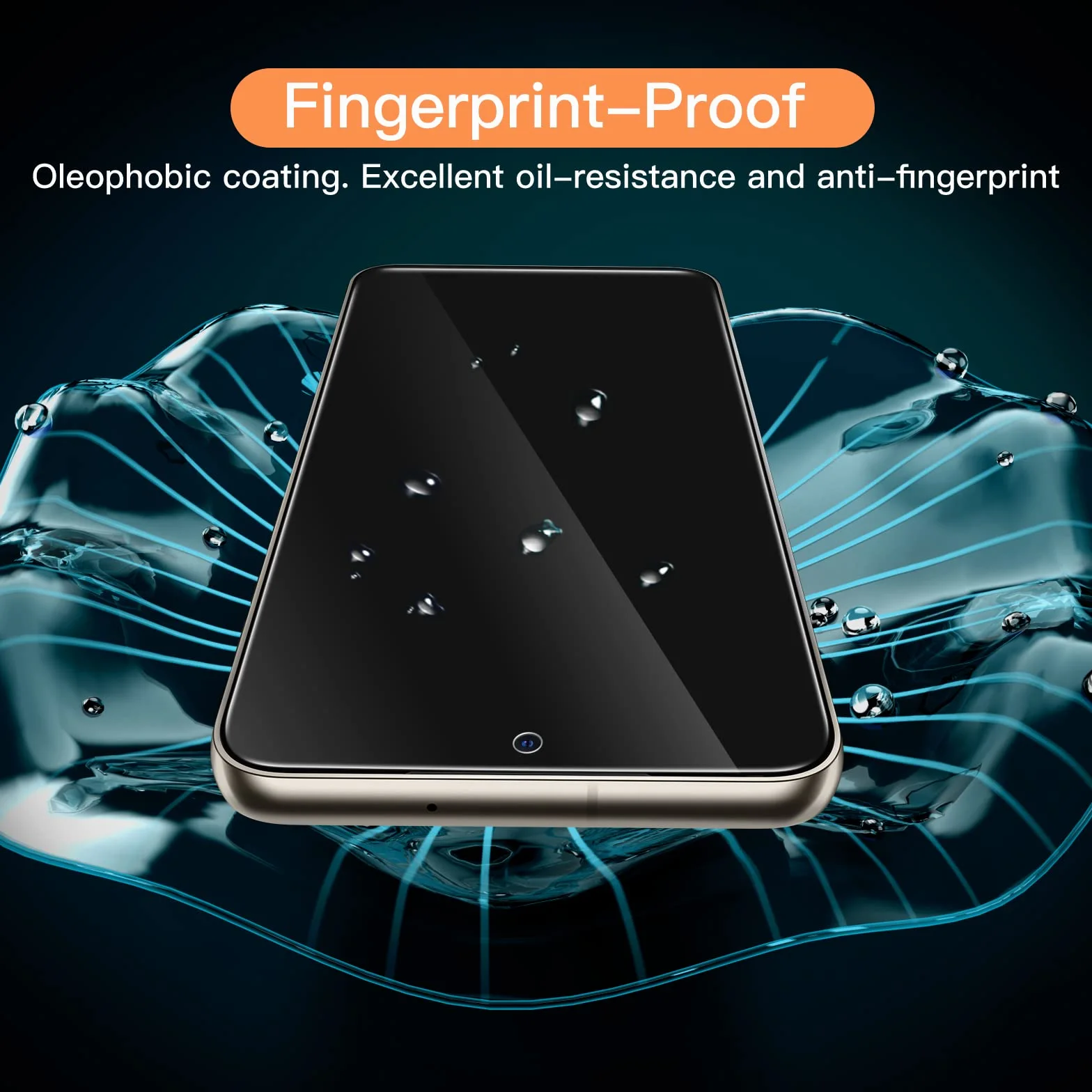 JETech Ochraniacz Ekranu dla Samsung Galaxy S23 5G 6,1 Cala, Screen Protector Szkło Hartowane Film Folia, Odciski Palców ID Kompatybilny, HD Przezroczyste, 3 Sztuki