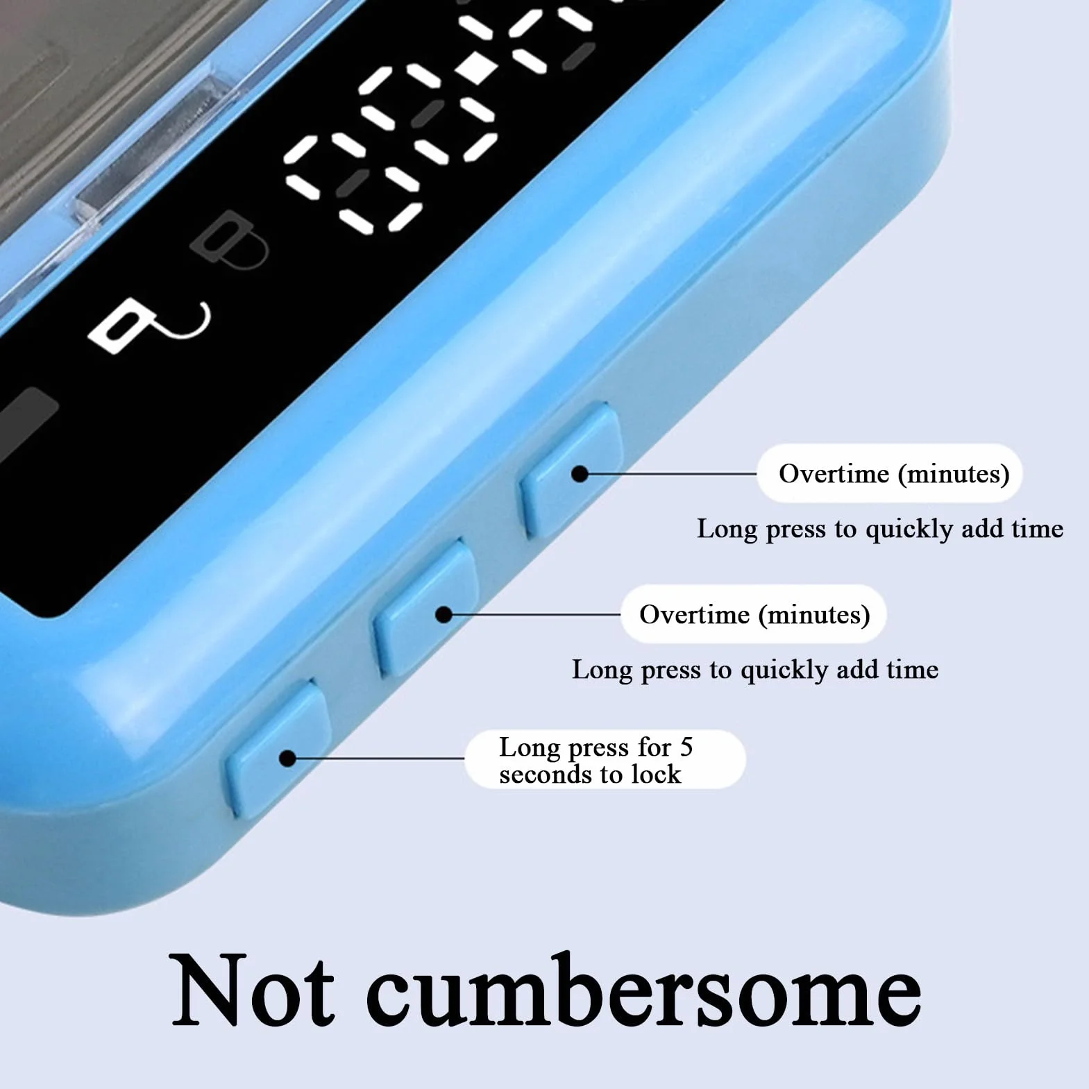 Timer z blokadą – inteligentne etui na telefon komórkowy, bezpieczne przechowywanie do nauki i ustawiania ostrości, przenośny organizer samokontroli z cyfrowym czasem, sejf do klasy, sypialni