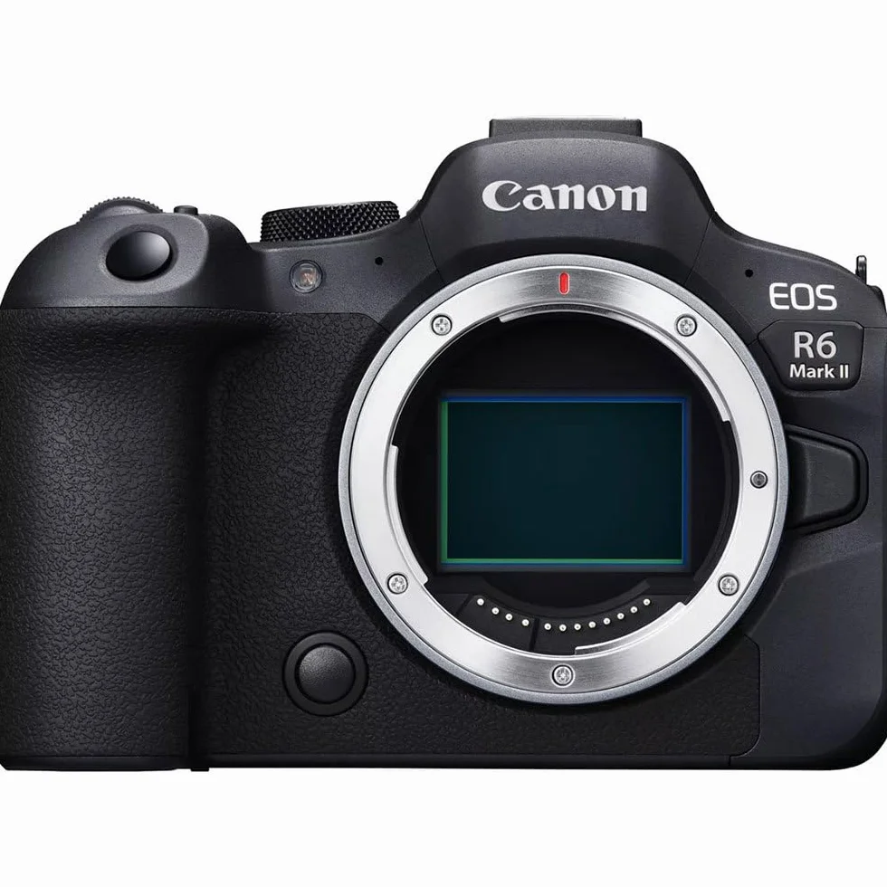 Canon EOS R6 Mark II pełnoklatkowy korpus aparatu bezlusterkowego | 24,2 megapikseli, do 40 kl./s, nagrywanie ciągłe 4K 60p, do 8 stopni IS i Dual Pixel CMOS Auto Focus II