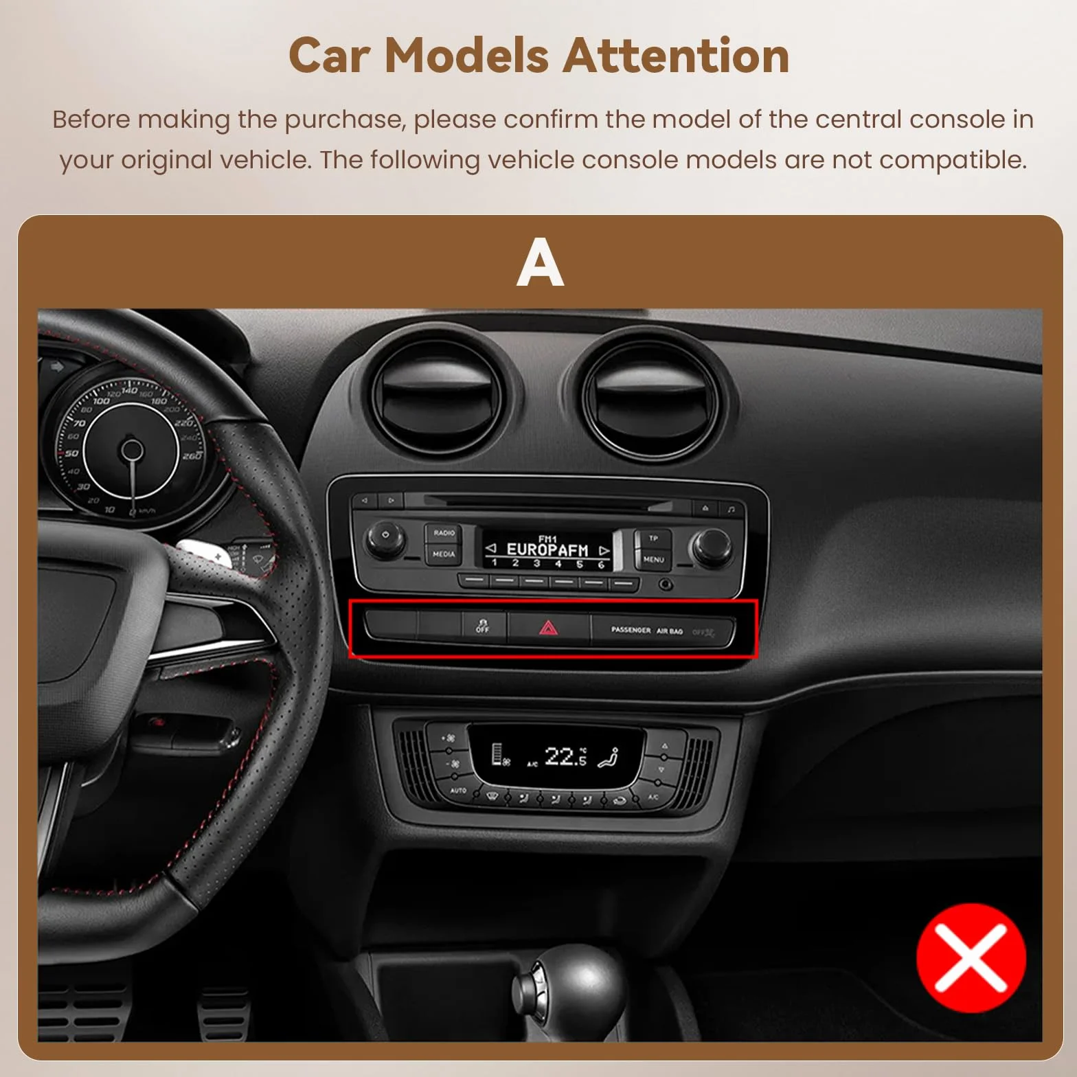 Hikity Android 15 4 + 64 GB radio samochodowe do Seat Ibiza 2013 z ekranem dotykowym o przekątnej 9 cali Incell, radio samochodowe 2DIN z bezprzewodowym Carplay Android Auto, FM/RDS Radio BT GPS WiFi