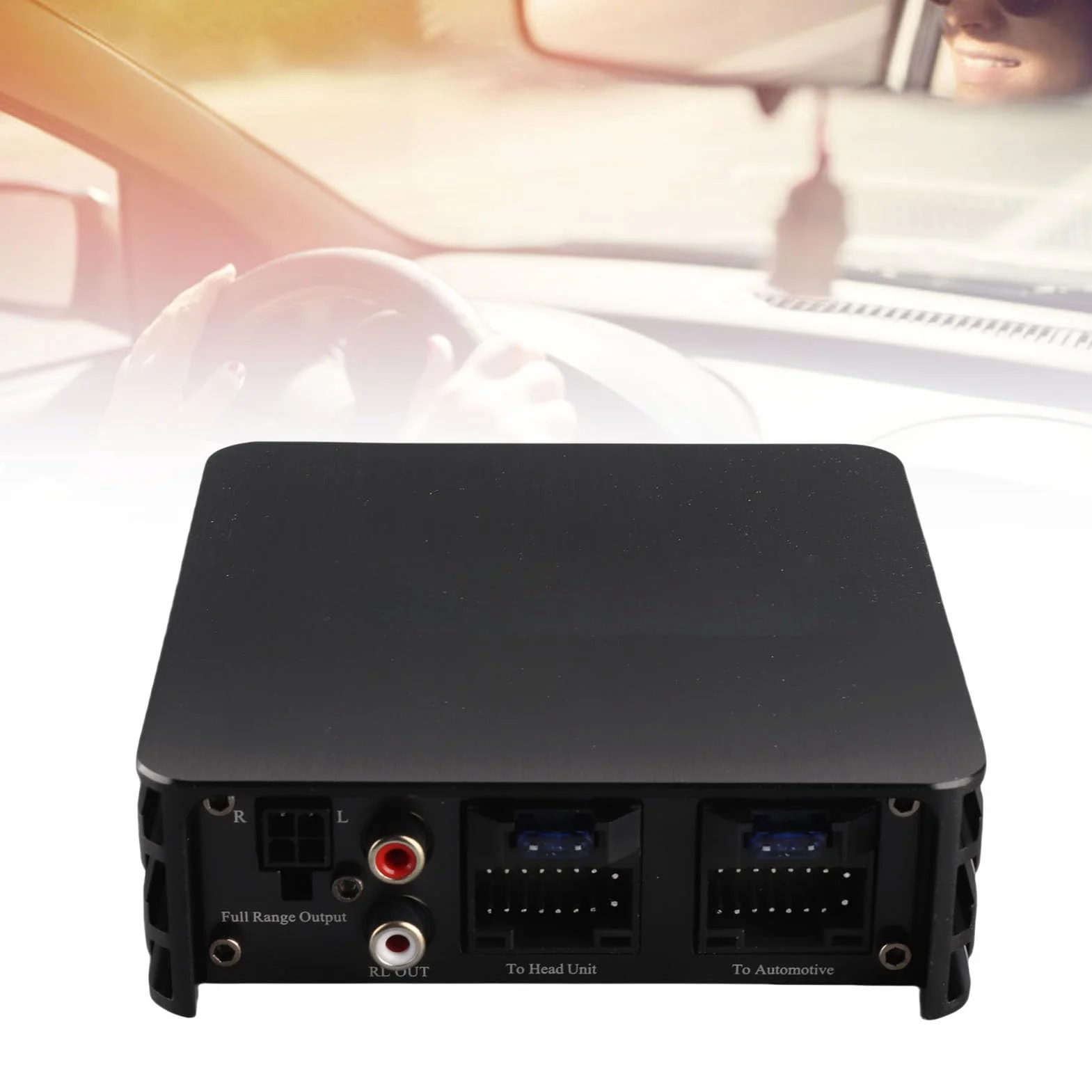 Pasuje do Wzmacniacza Samochodowego DSP dla Systemu 320W Ulepszona jakość Dźwięku Samochodowy Wzmacniacz Stereo do Samochodów z Korpusem ze Stopu Aluminium (6 kanałów)
