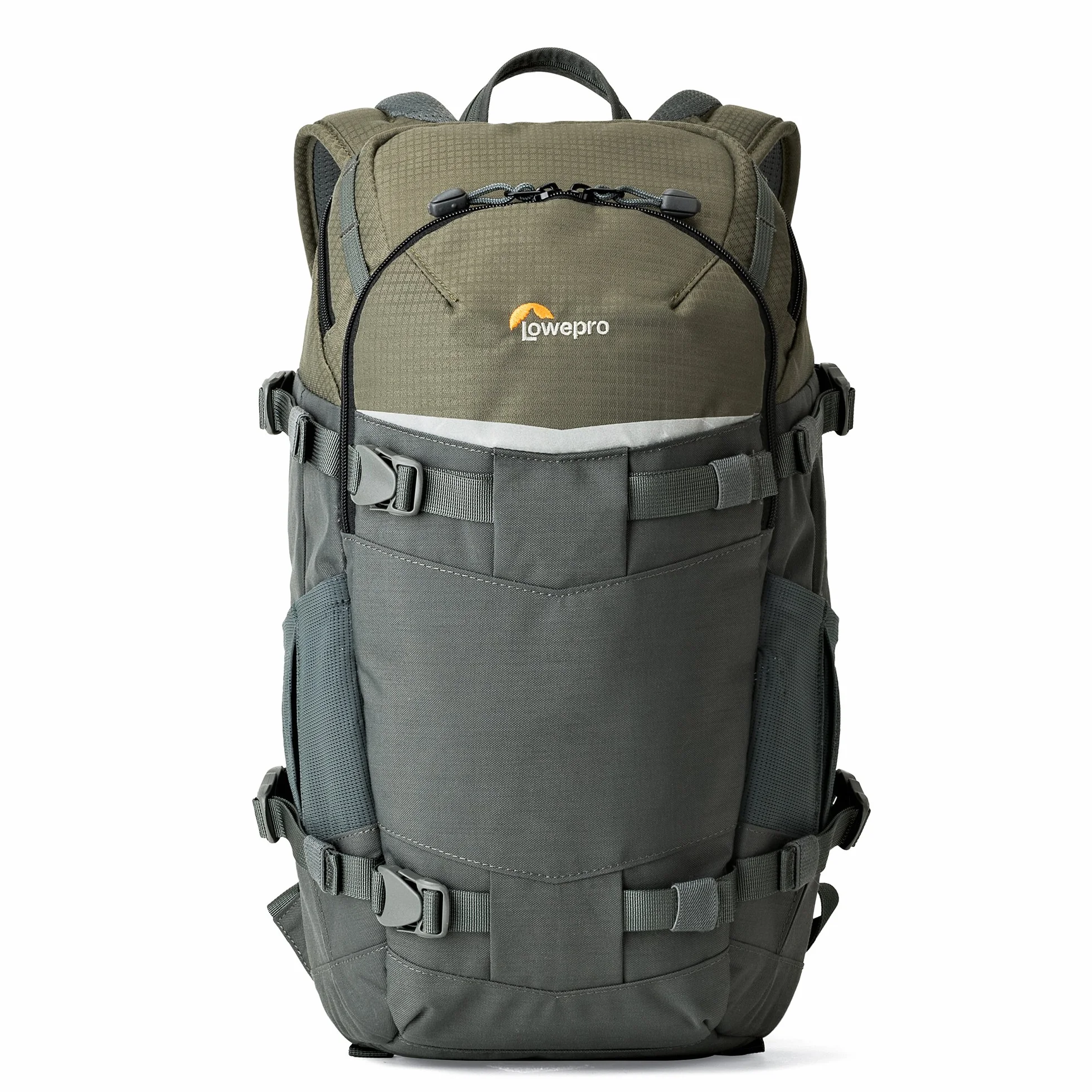 Lowepro LP37014-PWW, Flipside Trek BP 250 AW plecak na aparat z systemem zawieszenia ActiveZone, przegródka na tablet, szary/ciemnozielony