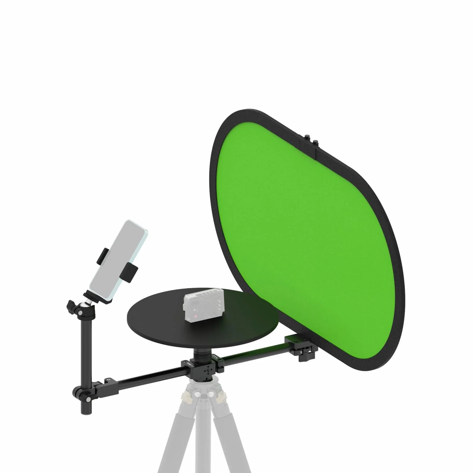 Obrotowa platforma o 360° z tłem, modułowy stół obrotowy do wideo i fotografii produktów, płynny obrót z podwójnym łożyskiem, do smartfonów, lustrzanek cyfrowych i lustrzanek, 5 kg – V360MINI