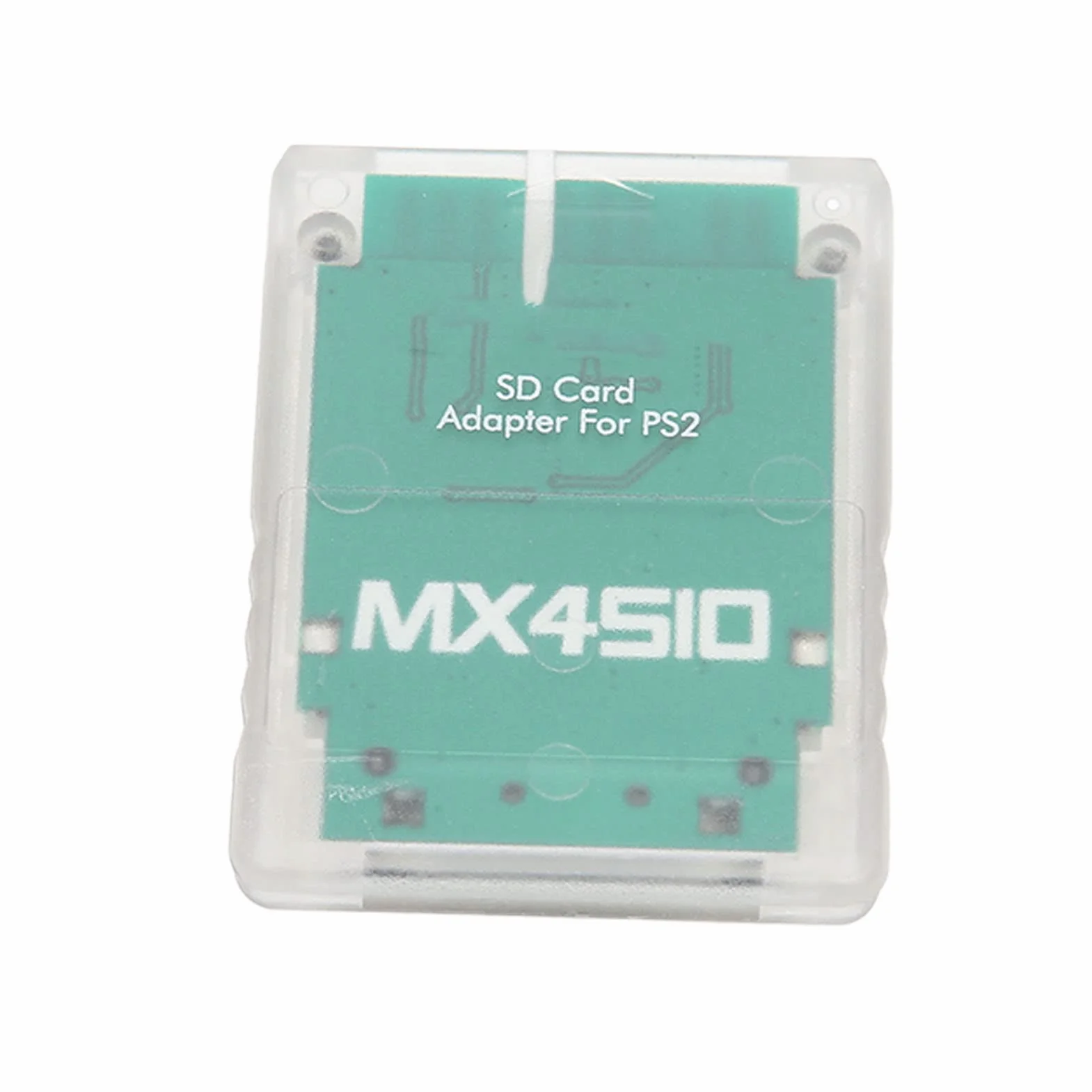 MX4SIO SIO2SD Adapter Kart SD do Konsoli, Czytnik Kart Pamięci, Plug And Play, Profesjonalny Adapter Kart Pamięci SD do Konsoli FAT(przezroczysty biały)