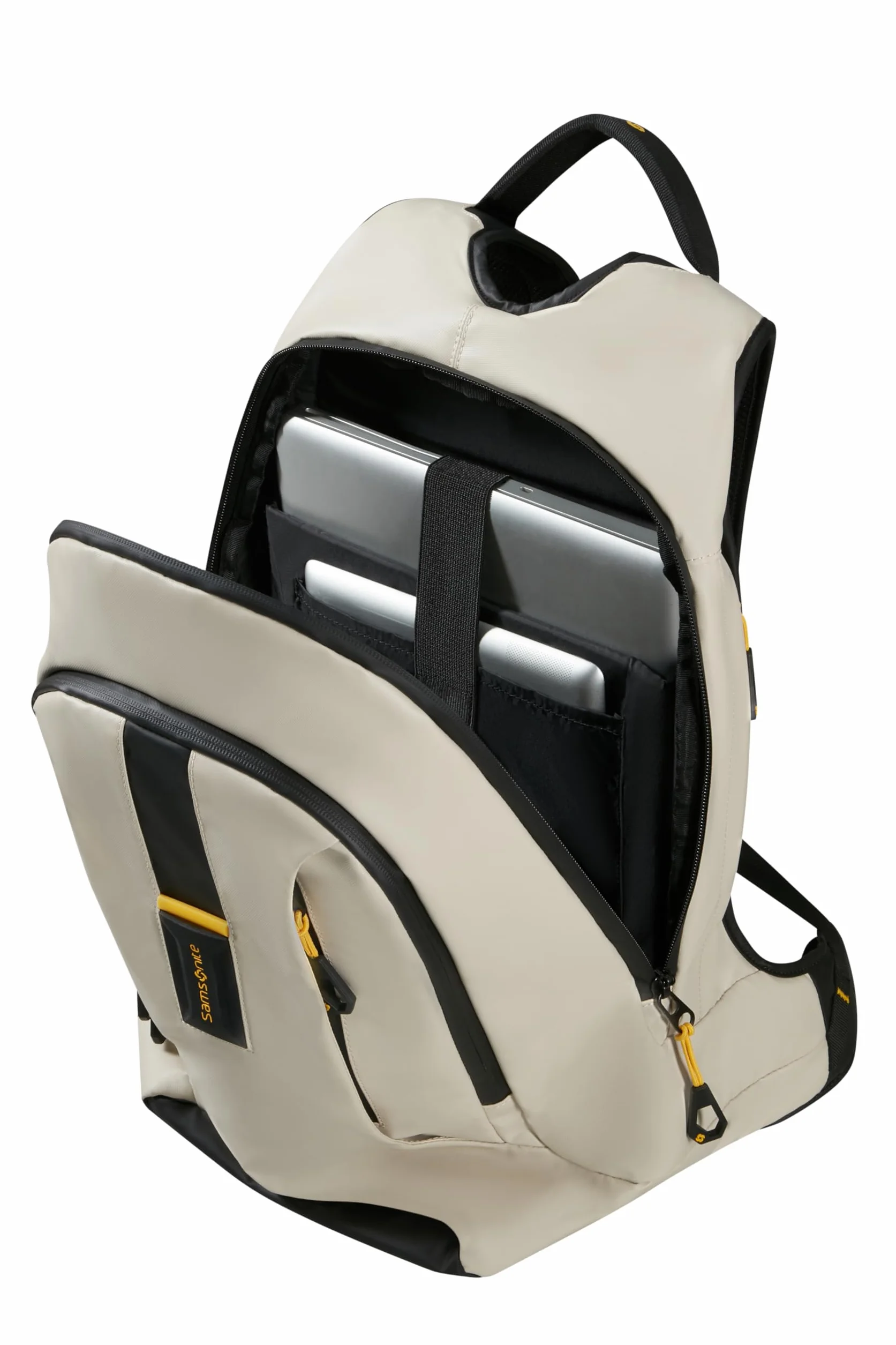 Samsonite Paradiver Light - Plecak na laptopa L+ 15,6", plecak biznesowy i podróżny, szkolny i biurowy, wodoodporny, 48 cm, 24 l, beżowy (piaskowy)