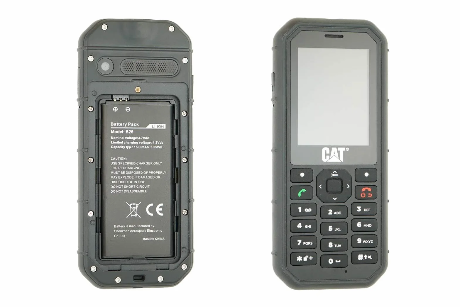 caseroxx Bateria litowo-jonowa do telefonu komórkowego kompatybilna z Cat B26, zapasowa bateria do Twojego telefonu (1500 mAh)
