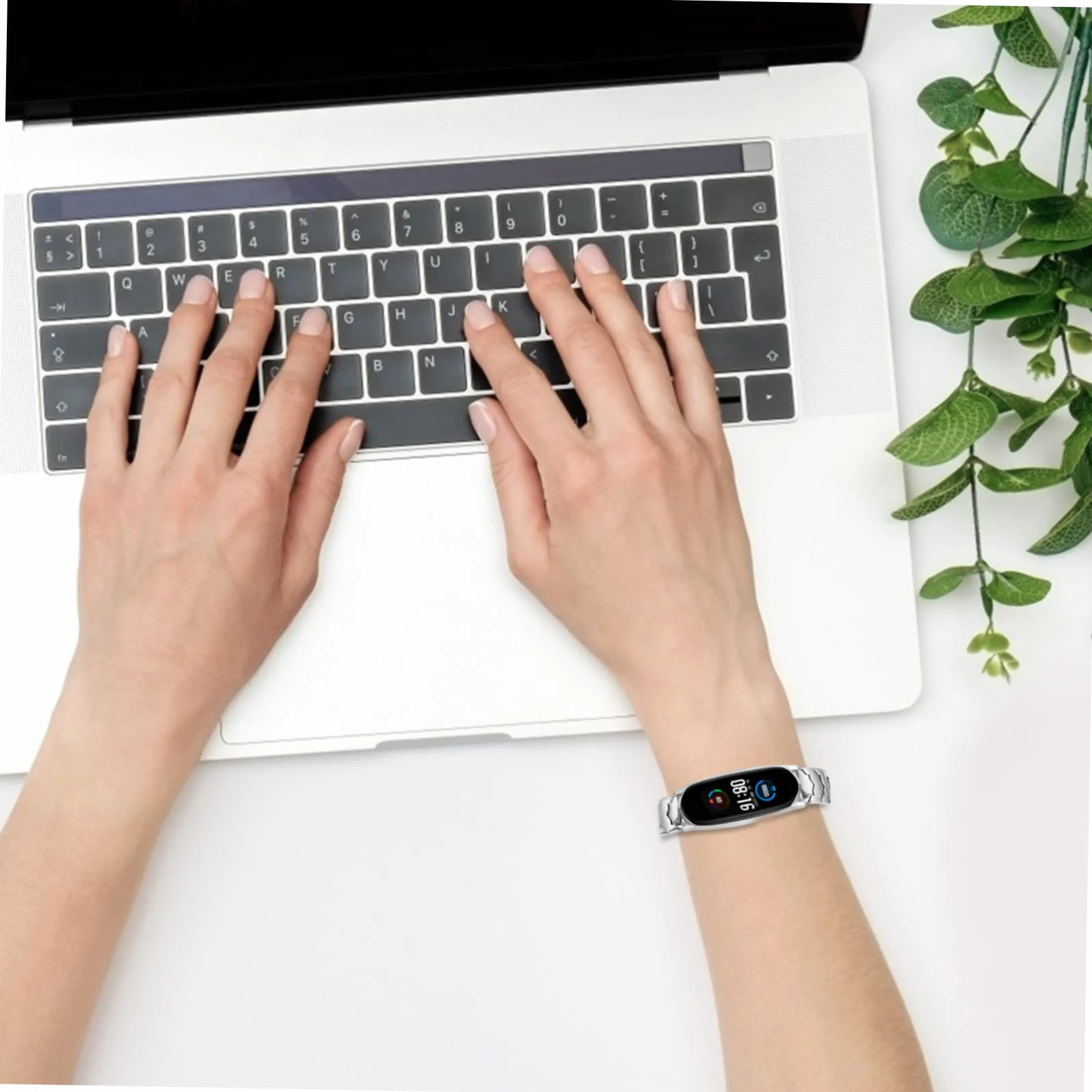 BESTonZON 3kawałki Metalowy Pasek Do Smartbandów Kompatybilny z Mi Band Elegancki i Trwały Wykonany Ze Stali Nierdzewnej Idealny Dla Bliskich