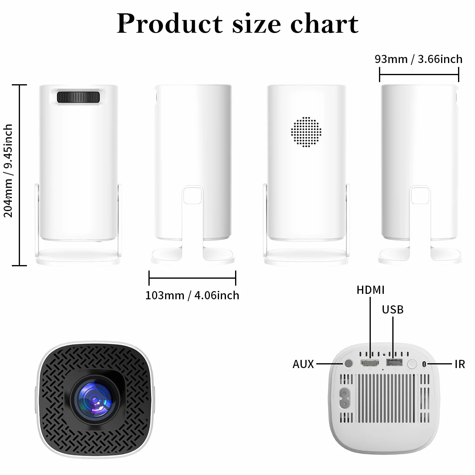 Nowa konsola do gier retro P30 z projektorem, przenośny projektor 4K HD z ponad 36 000 grami, Plug and Play, do gier wideo, inteligentny projektor z bezprzewodowymi kontrolerami 2,4 g, Android TV 11.0