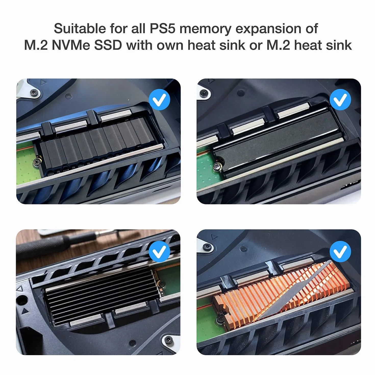 GRAUGEAR Metalowa osłona przeciwkurzowa rozpraszająca ciepło dla Playstation 5, PS5 Slim M.2 SSD slot - osłona z wentylacją, idealna do rozbudowy pamięci
