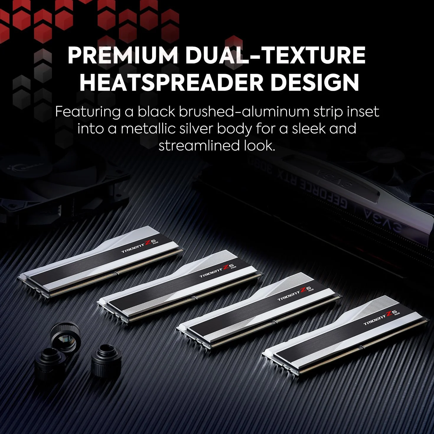 32GB G.Skill DDR5 Trident Z5 RGB 6000MHz CL36 1.35V Dual Channel Kit 2x 16GB Silver