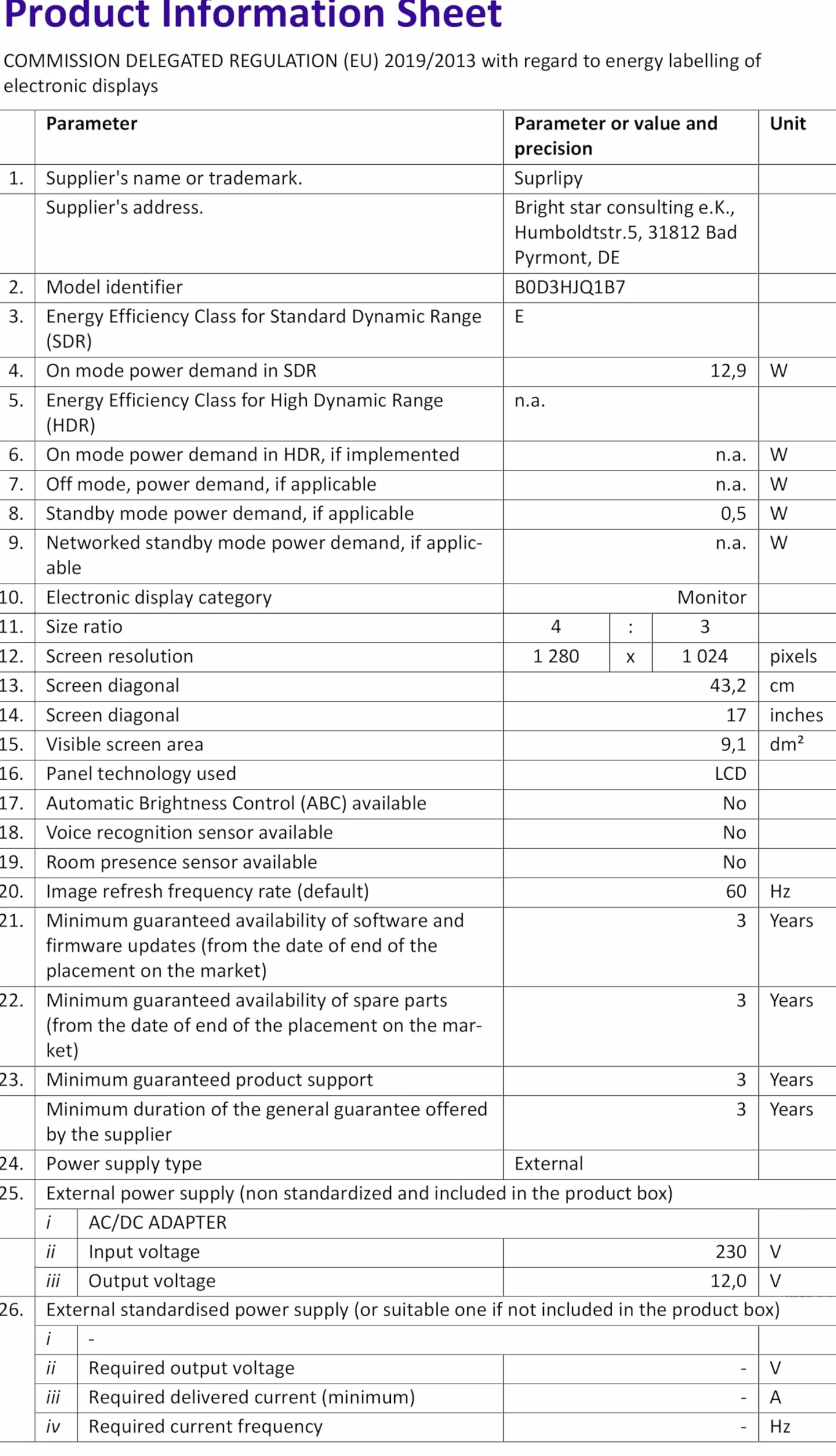 43,2 cm (17 cali) ekran dotykowy, 1280 x 1024, obsługuje HDMI, VGA, AV, USB, BNC, 10 pojemnościowych monitorów TFT LED do komputerów PC, laptopów, Xbox, PS5, PS4, przełączników, systemów POS,