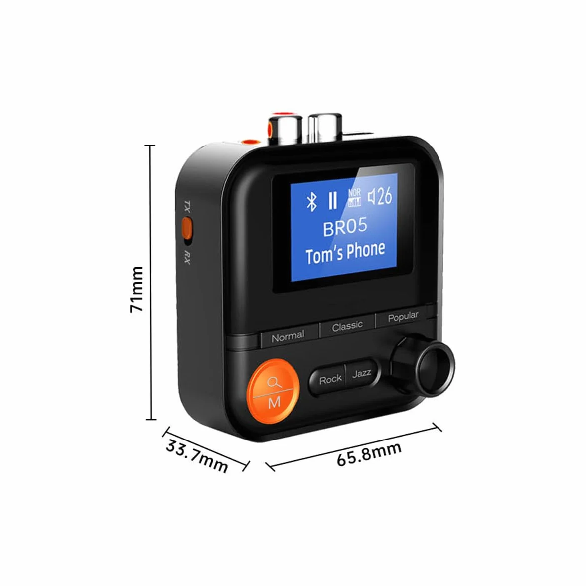 DollaTek Odbiornik Bluetooth Nadajnik Adapter Stereo Bluetooth 5.2 5 Tryb EQ z Karty TIF Wsparcie 3.5mm+2RCA dla Samochodów Domowych G?o?niki Stereo Przewodowe S?uchawki