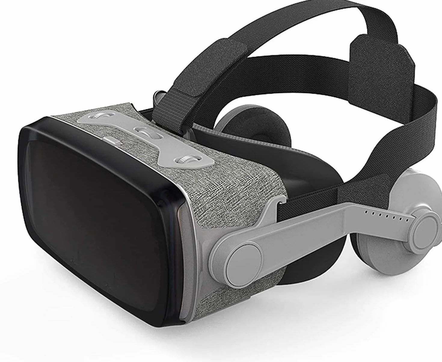 Zestaw słuchawkowy VR, zestaw słuchawkowy do filmów i gier okulary VR kompatybilne z telefonem iPhone i Android, regulowana odległość źrenicy i obiektu 360° panorama, ochrona oczu