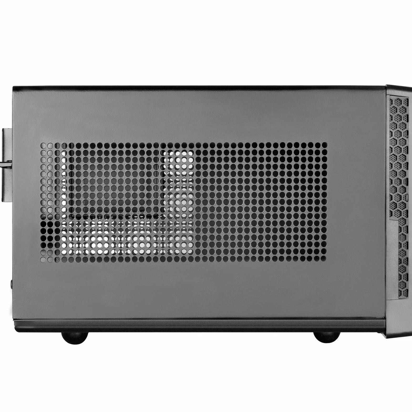 SilverStone SST-SG13B-C - Sugo Mini-ITX kompaktowa obudowa Cube, przednia osłona z siateczki, przyłącze USB typu C z przodu, czarna