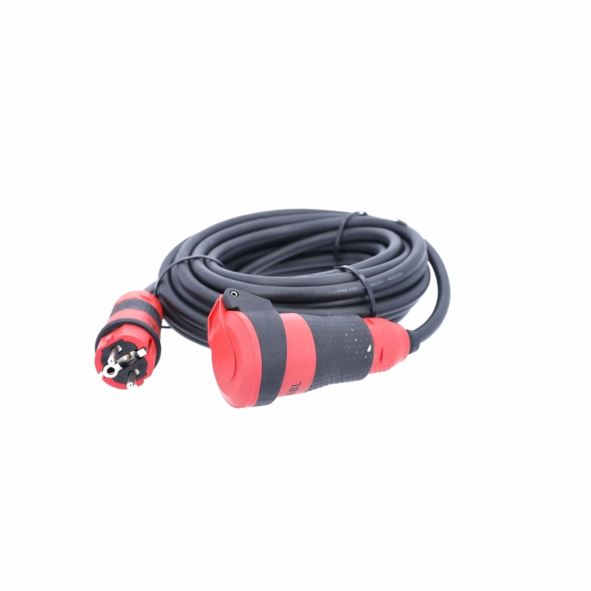 as - Schwabe SchukoUltra II Gummi Verlängerungsleitung H07RN-F 3G1,5, 10 m, extrem robust, für Gewerbe / Baustelle / Außenbereich, schwarz, 62250