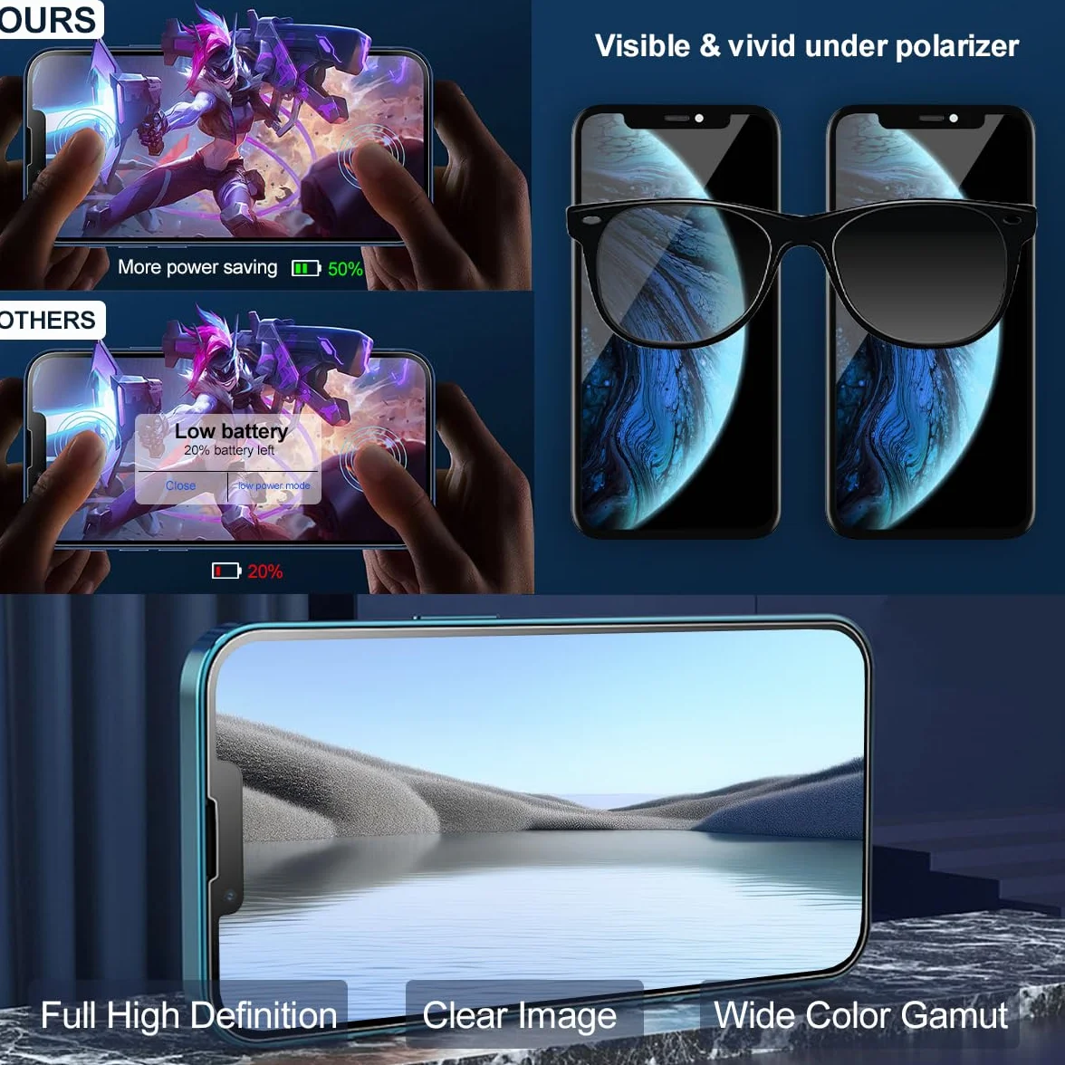 EFAITHFIX do iPhone XR zamiennik ekranu COF 6,1-calowy ekran LCD z zaciskiem przyssawka wyświetlacz dotykowy 3D zespół digitizera do A1984/A2105/A2106/A2108 narzędzie do naprawy szkła hartowanego wodoodporny klej