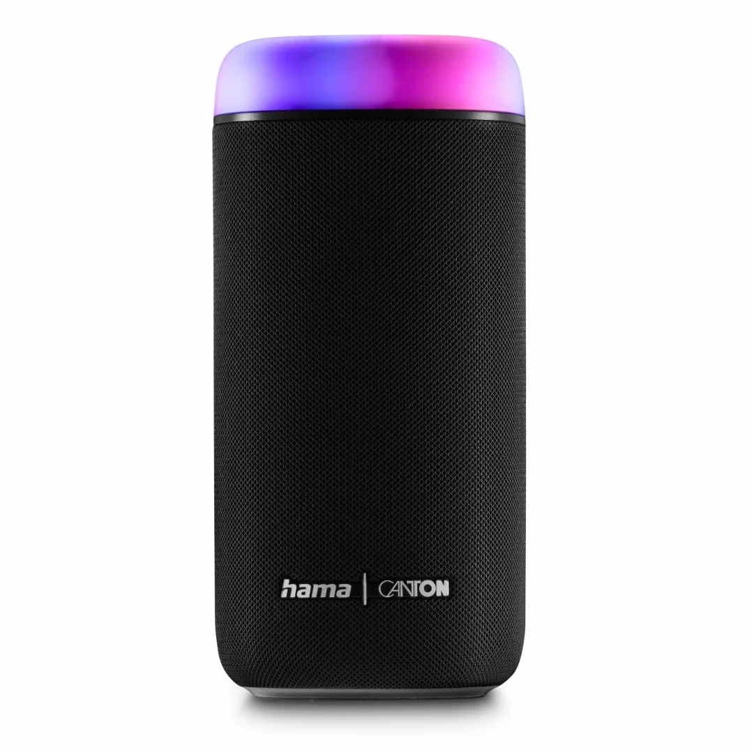 Hama Głośnik Bluetooth, 30 W (wodoodporny IPX4, efekty świetlne LED, 12 godzin pracy na baterii, mały głośnik Bluetooth, muzyka Bluetooth, pudełko na imprezy Bluetooth,