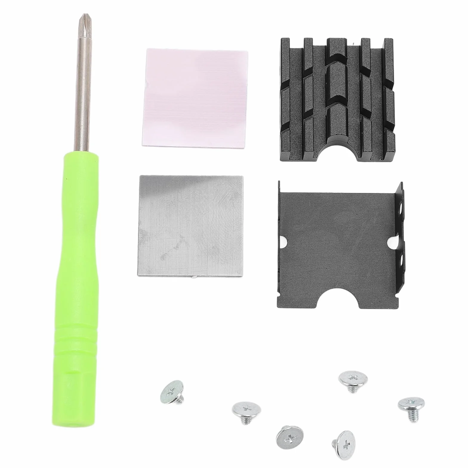 Dwustronny Radiator M.2 2230 SSD do Komputera PC, Wydajna Chłodnica Chłodząca z termiczną podkładką silikonową dla Entuzjastów Komputerów, Stop Aluminium Mg