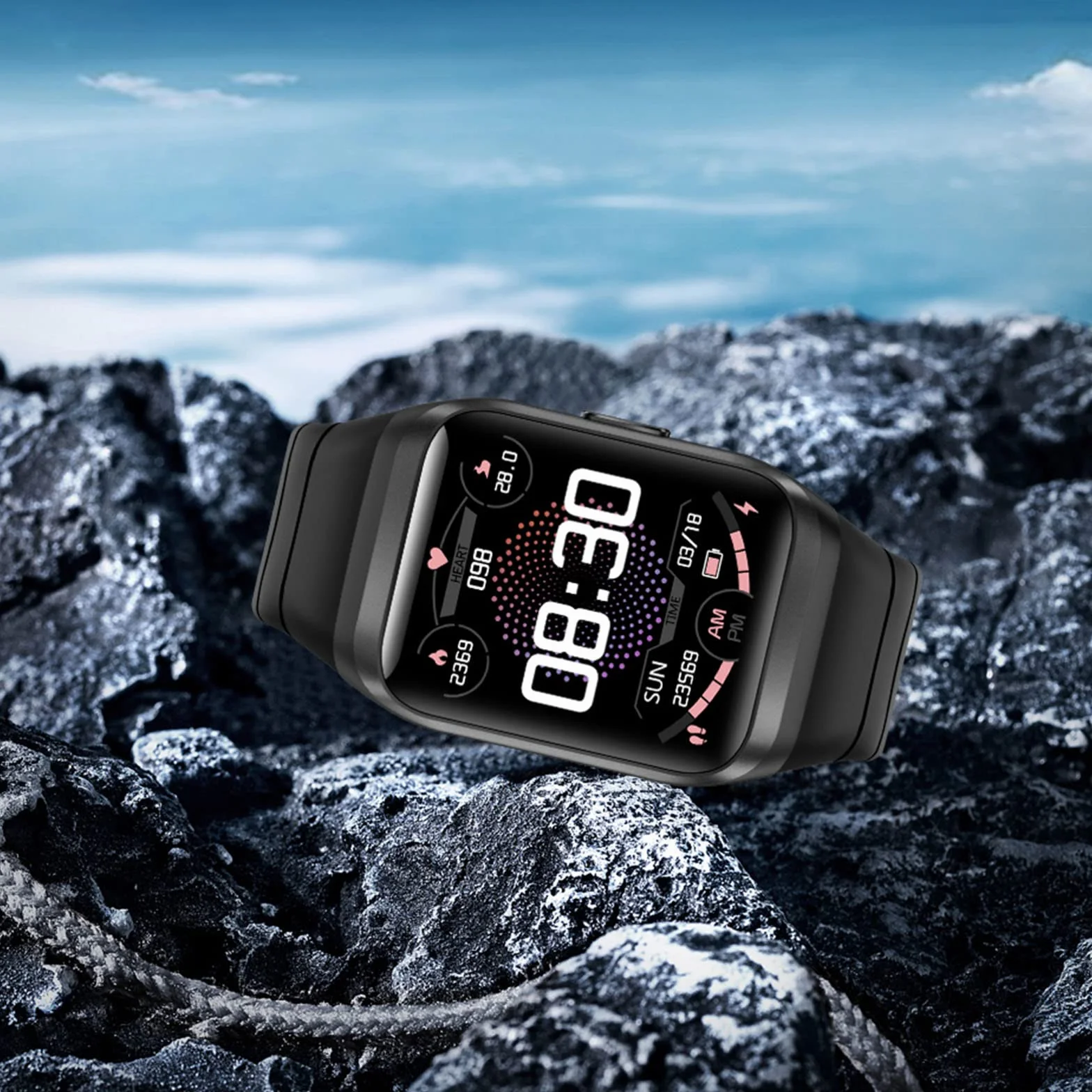 Smartwatch GPS do biegania dla mężczyzn i kobiet. Wodoodporny zegarek sportowy na świeżym powietrzu z krokomierzem, ciśnieniem krwi, pulsometrem, monitorem snu, odtwarzaniem muzyki,