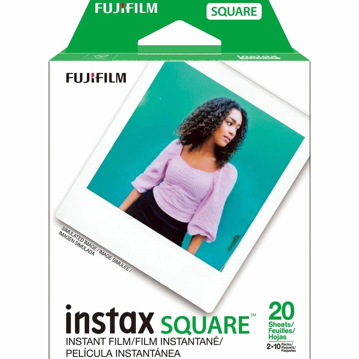 Fujifilm Instax Papier Fotograficzny, Czarny, 7 cm