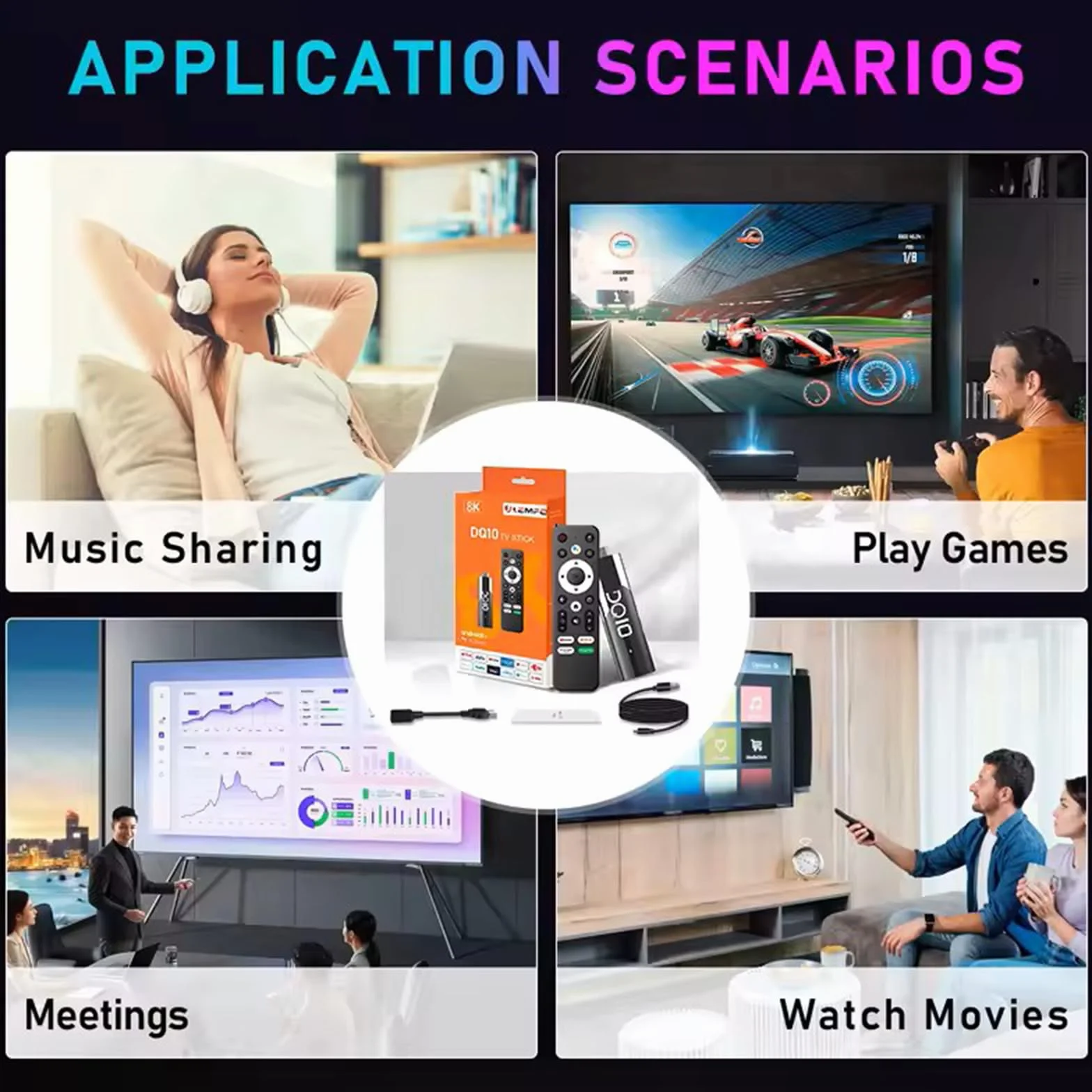 Android 13 TV 2 GB + 16 GB 8K Wi‑Fi 6 Voice Remote