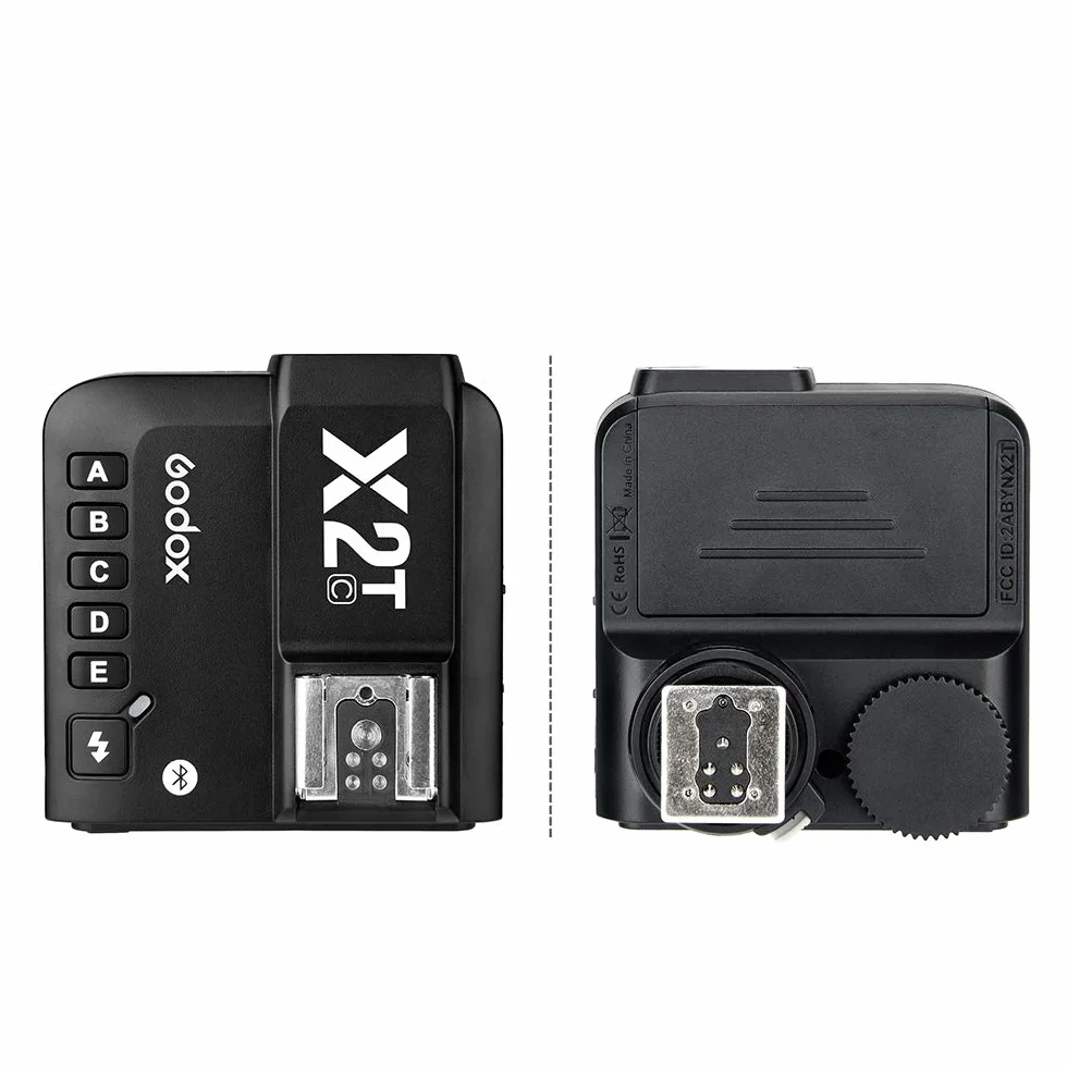 Godox X2T-C E-TTL II bezprzewodowy wyzwalacz lampy błyskowej 1/8000s HSS 2.4G bezprzewodowy nadajnik wyzwalający kompatybilny z aparatem Canon DSLR Godox V1 TT685C TT350C V860II-C TT600 AD200 AD200Pro