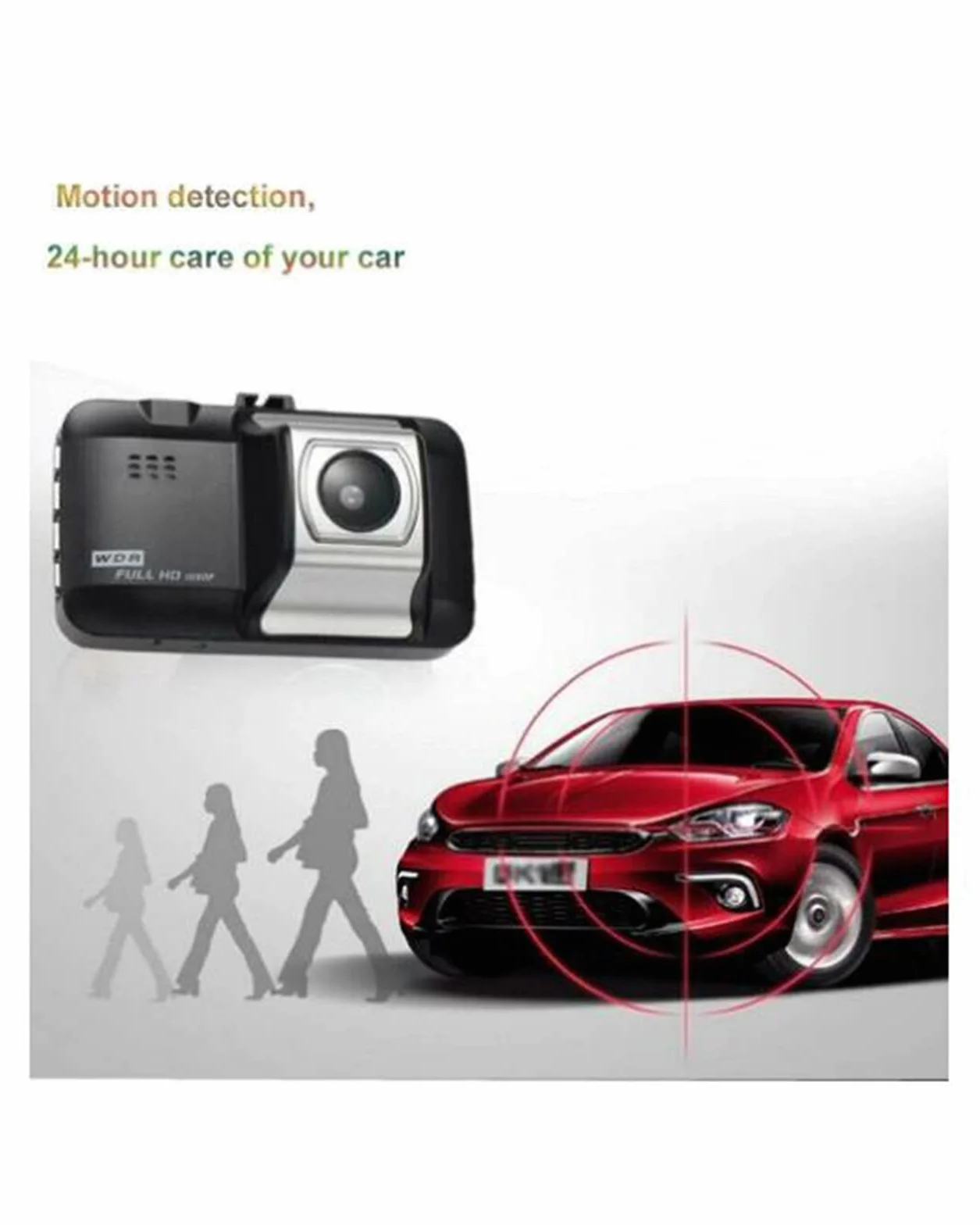 Dash Cam 3 "Ekran Rejestrator jazdy 170 ° Noktowizor na podczerwień Rejestrator jazdy Kamera samochodowa Samochód DVR Box Ładowarka samochodowa