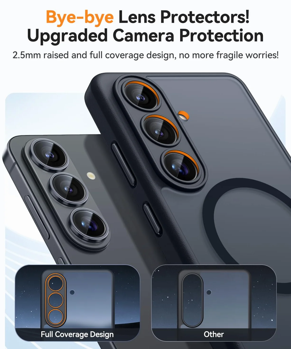 CANSHN Magnetyczne Etui kompatybilne z Samsung Galaxy S26 z Pełną Ochroną Aparatu, Półprzezroczyste Matowe Wstrząsoodporne - Czarny