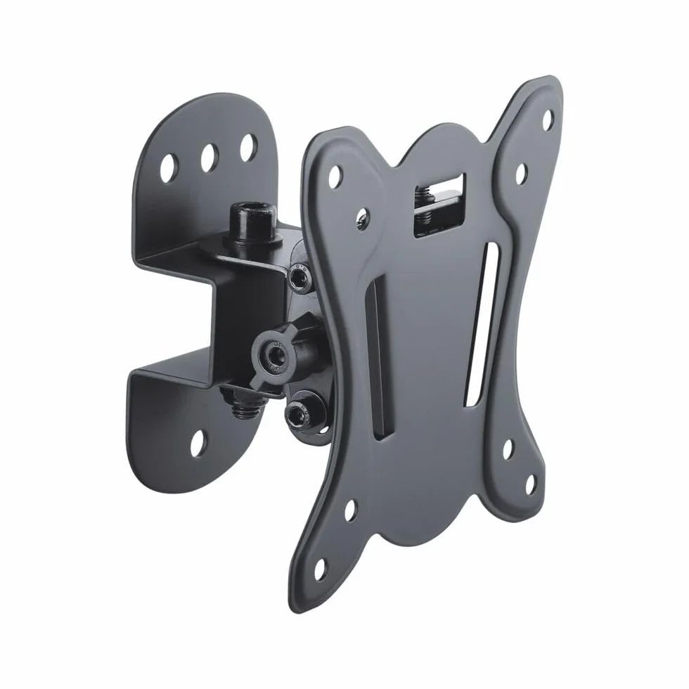 PureMounts® UchwytTV, Vesa 100x100, odległość od ściany: 7,5 cm, nośność 25 kg, wychylny 3°/-12°, obrotowy 25°/-25°, czarny