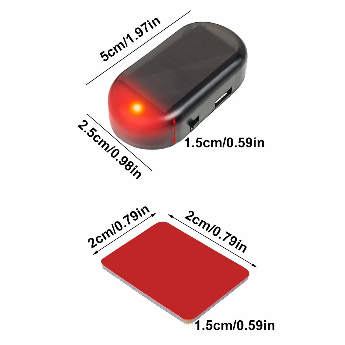 Alarm samochodowy LED migający stroboskop antywłamaniowy