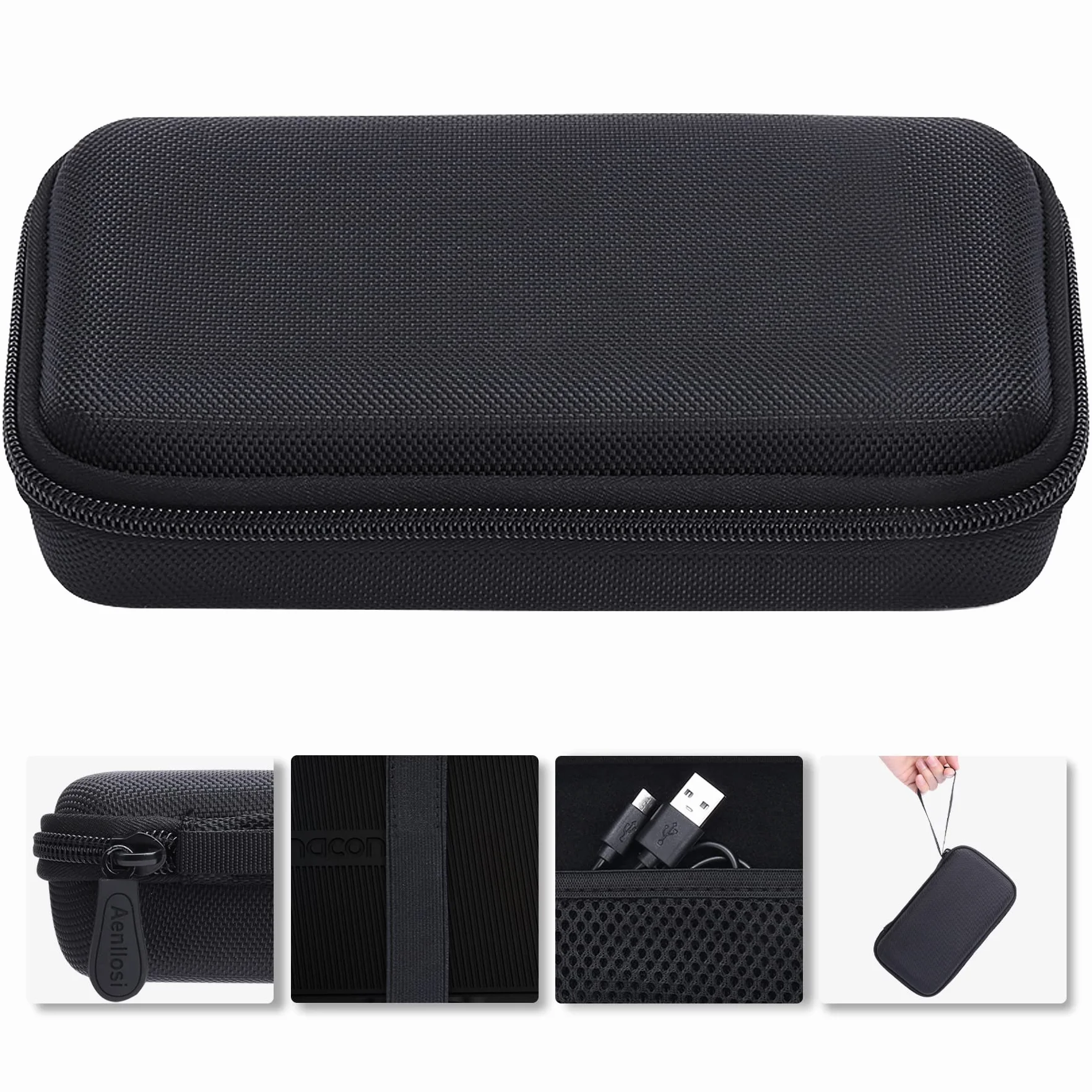 Aenllosi Twardy futerał do mobilnego kontrolera gier Razer Kishi V2, tylko etui (czarne)