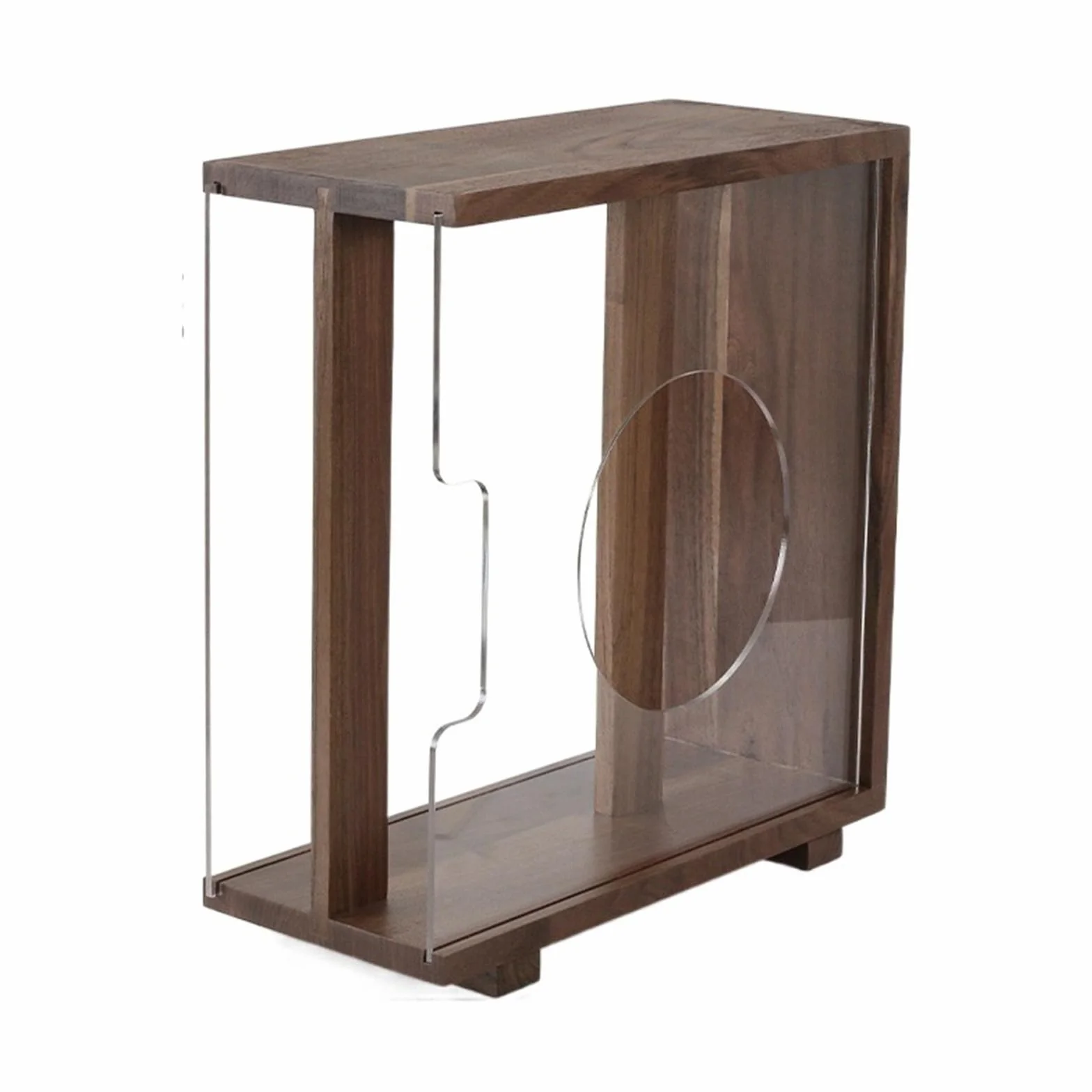 Uchwyt na album Uchwyt do przechowywania płyt winylowych, pudełko LP z ramą litego drewna, uchwyt na album w stylu vintage, proces czopa kształcie jaskółczego ogona, kostka