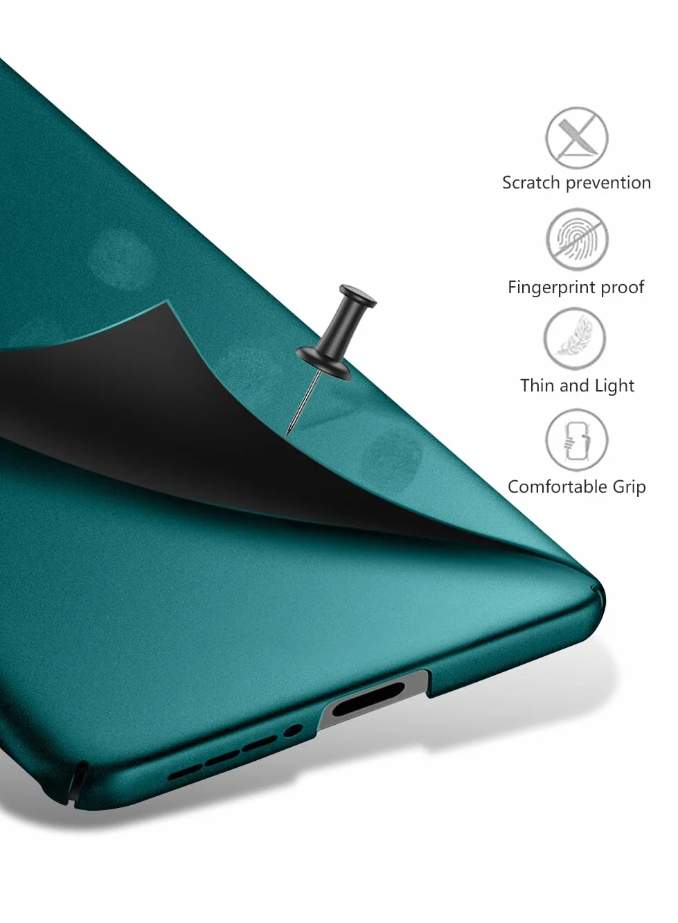 Bastmei Etui do Motorola Moto Edge 40 Neo, ultralekkie, ultracienkie, odporne na zarysowania, antypoślizgowe, ochrona aparatu, matowana tekstura, twarde etui na telefon komórkowy z PC do Motorola