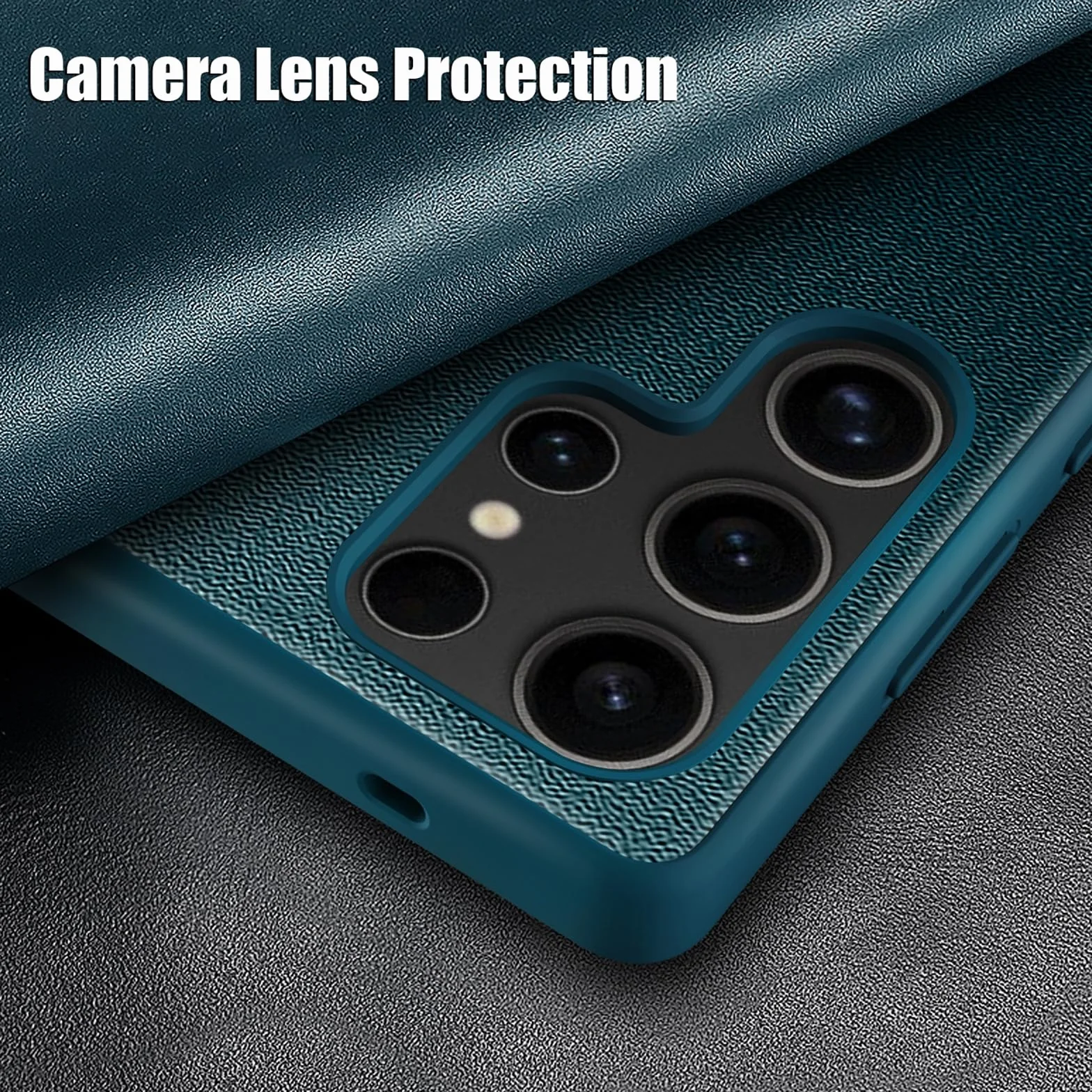 Etui z klapką do Samsung Galaxy S25 Ultra/S25 Plus/S25, HD, przezroczyste okienko, etui na telefon, wąskie, biznesowe, skórzane, odporne na wstrząsy, niebieskie, S25
