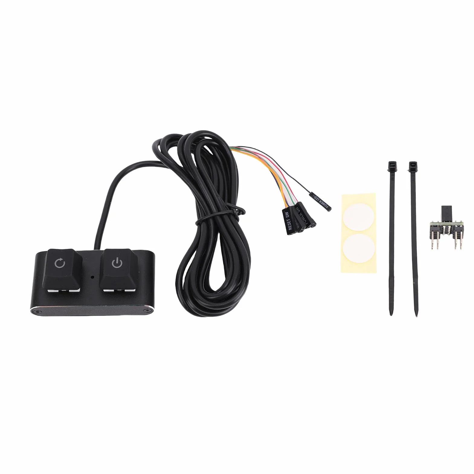Przycisk zasilania komputera PC, rozgałęźnik przełącznika zasilania komputera stacjonarnego z przełącznikiem ON/OFF/Reset, diodą LED SW HDD, zewnętrzny przycisk komputera PC