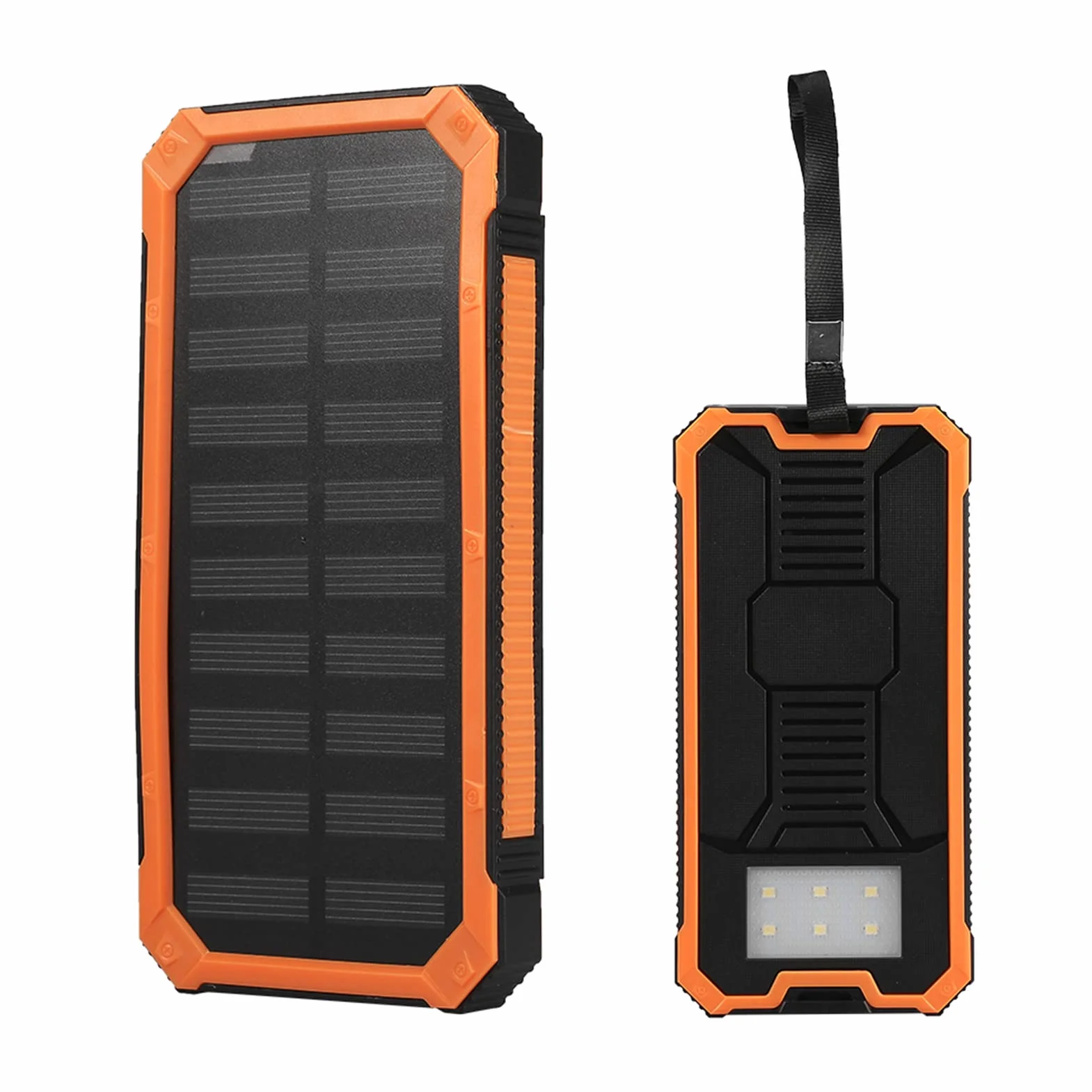 Solarny powerbank, 20 000 mAh, ładowarka solarna, USB, 2 wyjścia, bezprzewodowy powerbank, szybkie ładowanie, ładowarka do telefonu komórkowego z latarką, na kemping, wędrówki, wycieczki na świeżym