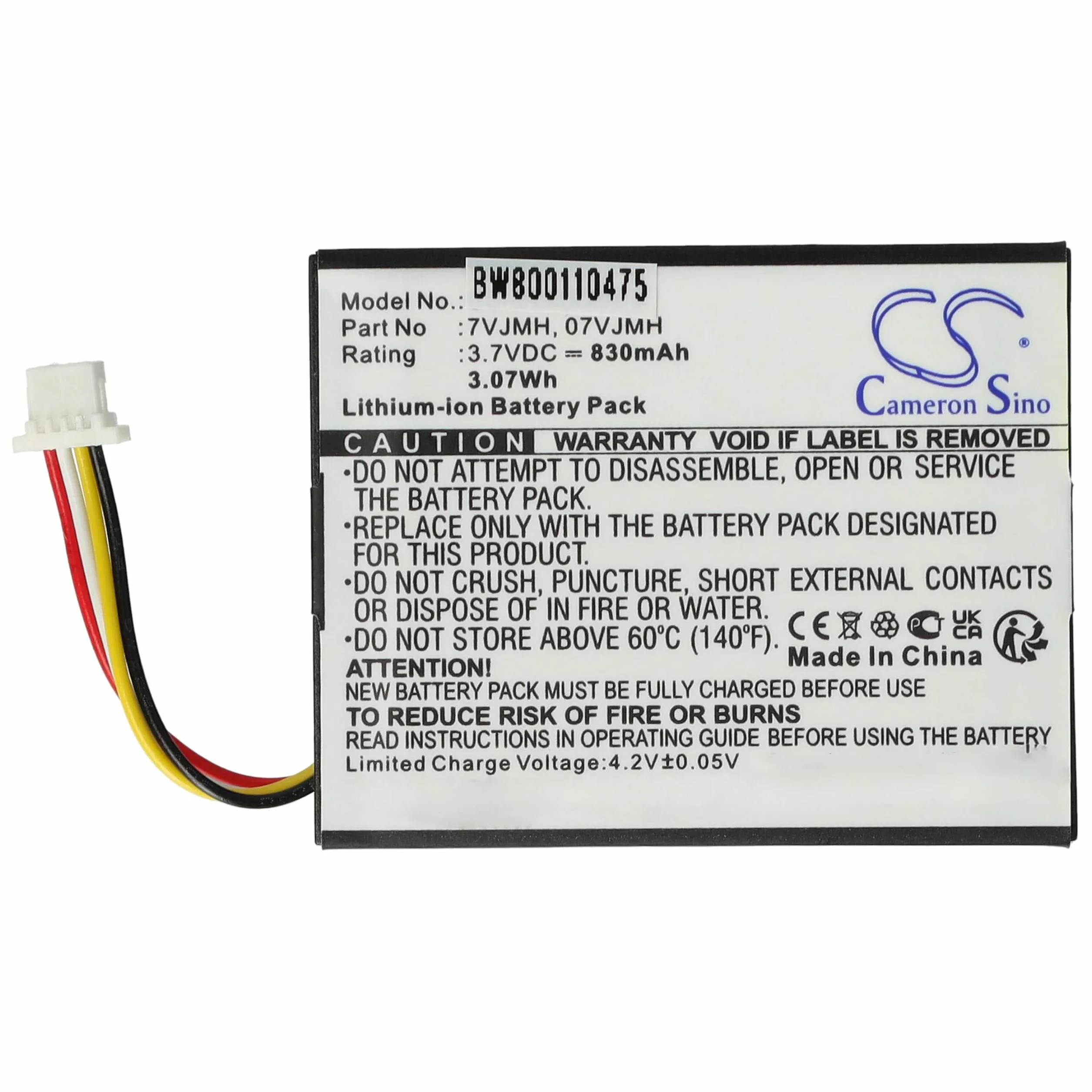 vhbw akumulator litowo-jonowy bateria zapasowa 830 mAh (3,7 V) do kontrolera Raid Controller Dell PERC H710, H710P, H810 jak 070K80, 07VJMH, T40JJ, i in.