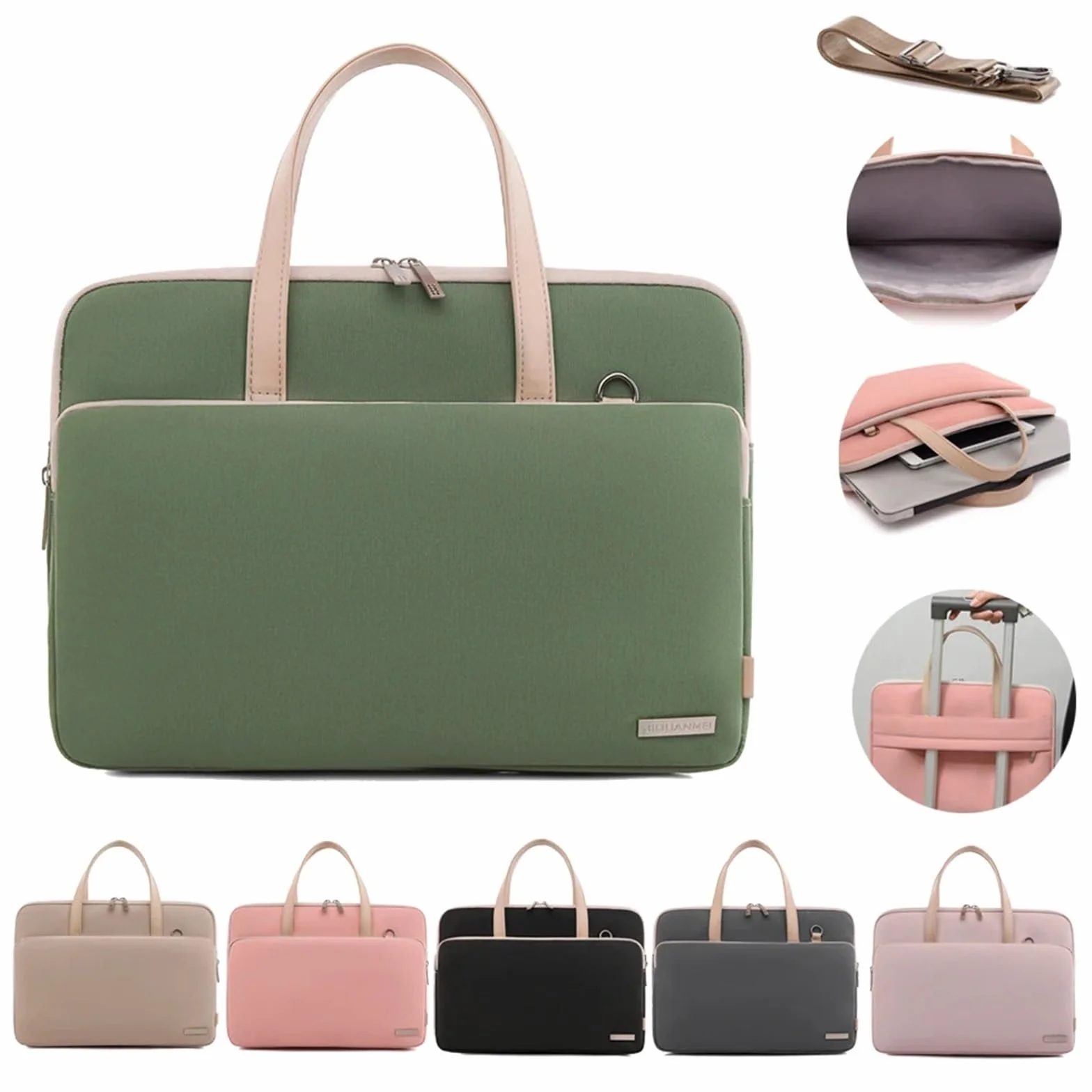 Do użytku biurowego, torba na laptopa o przekątnej ekranu 13-16", etui ochronne, duża pojemność, walizka, aktówka, torba na ramię, praktyczne przechowywanie