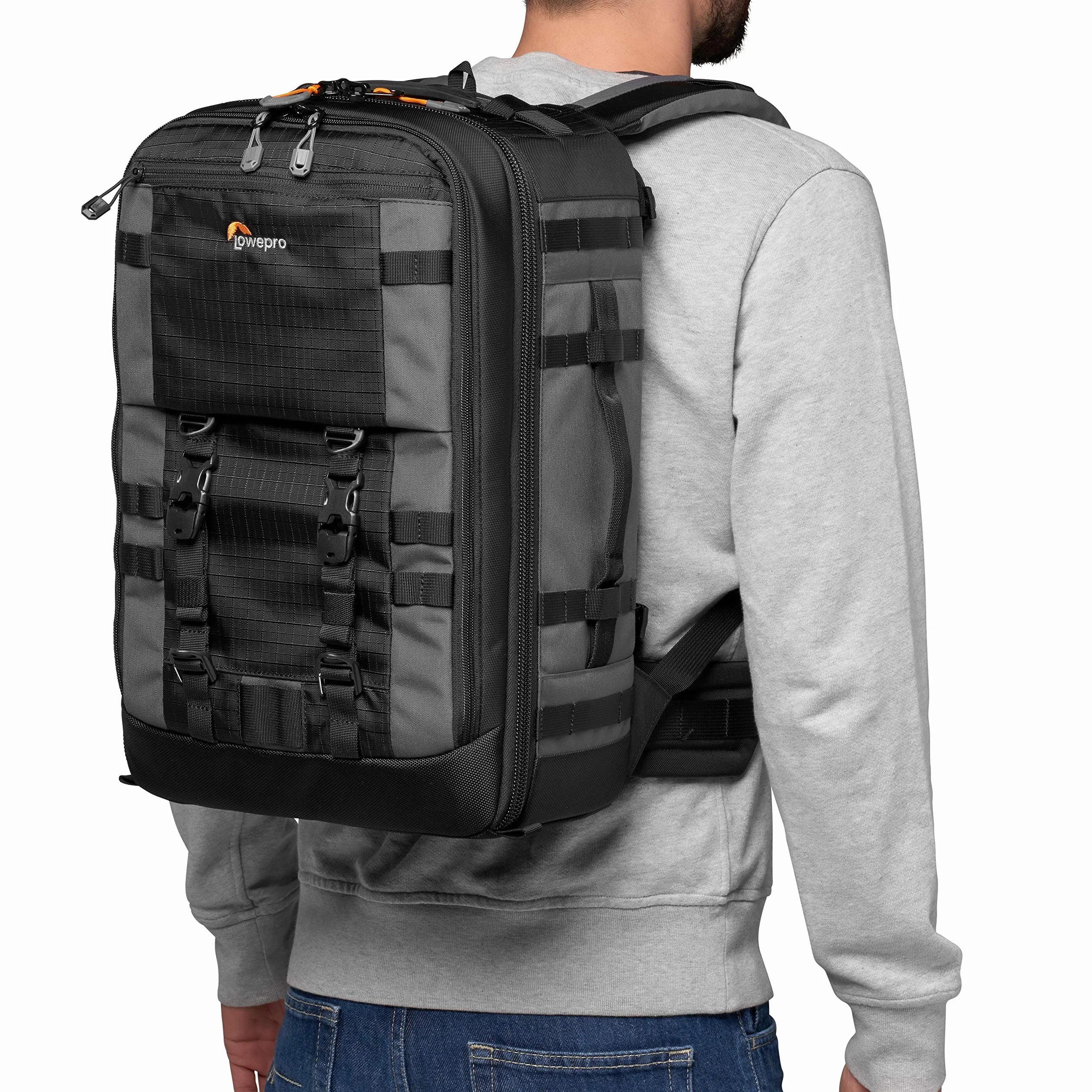 Lowepro Pro Trekker BP 350 AW II,Outdoor Camera Bag,Camera Backpack with Recycled Fabric,Pasuje do 15" Laptop lub tablet,MaxFit Dividers,Weatherproof Cover, Mirrorless or DSLR Camera Case,Black or