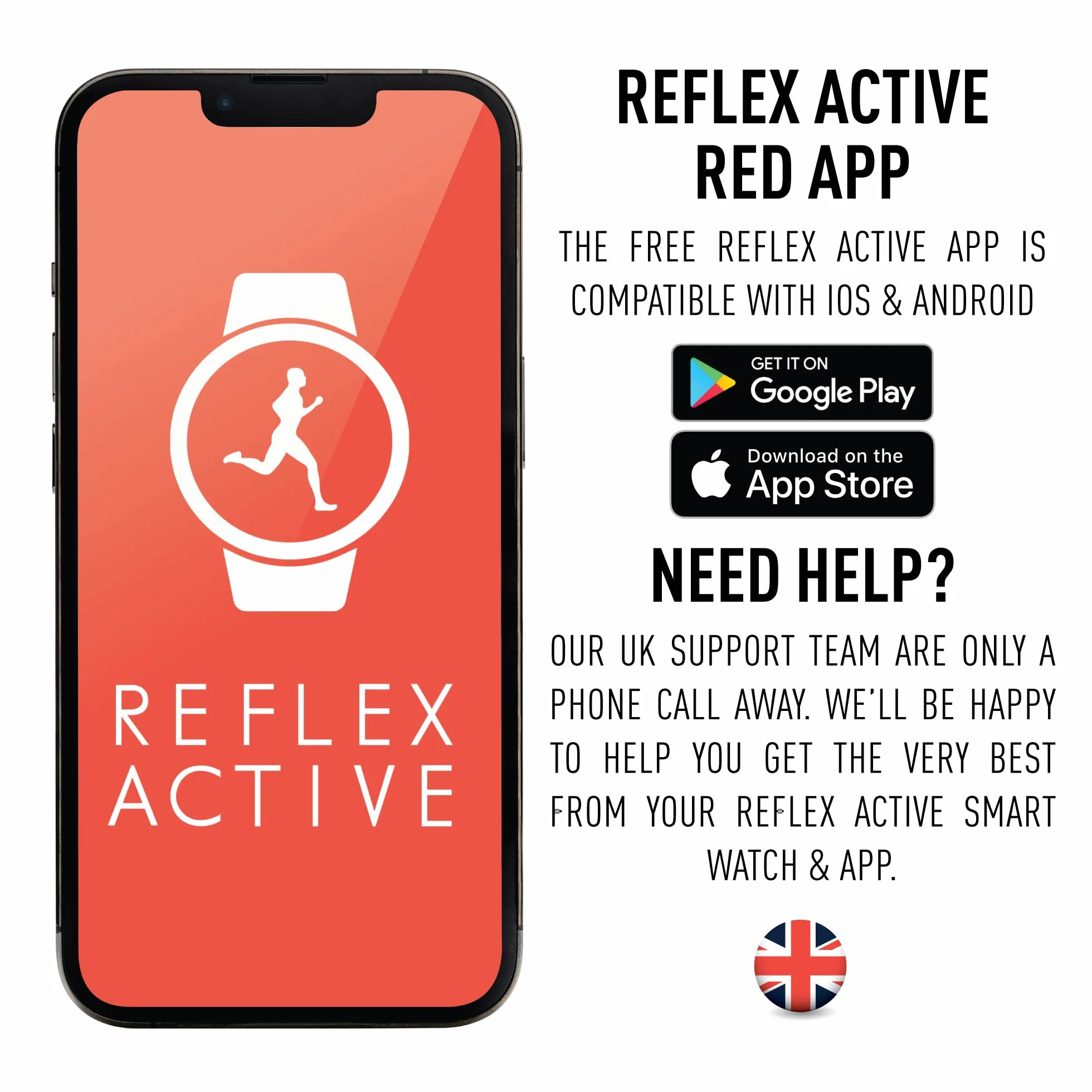 Reflex Active Męski smartwatch sportowy serii 38 z ponad 100 trybami sportowymi, odbieranie/połączenia, śledzenie fitness, tętno, odtwarzacz muzyczny i