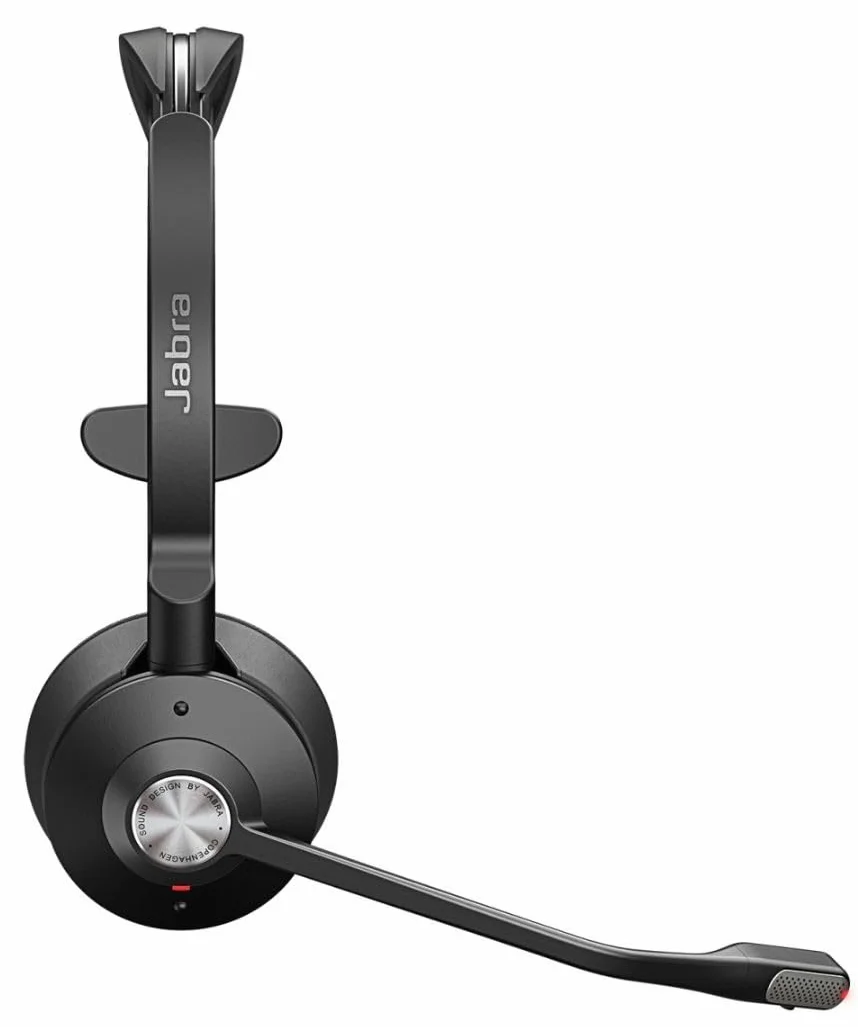 Engage 75 SE zestaw słuchawkowy mono z padem, podstawą, zasilaczem, kablem USB-C na USB-A, kablem biurkowym, przewodnikiem szybkiego uruchomienia, i ostrzeżeniem (liśćmi bezpieczeństwa)