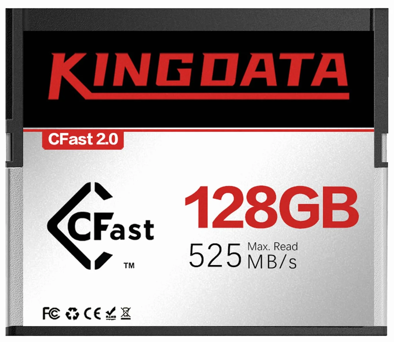 Karta pamięci CFast 2.0 128 GB High Speed do nagrywania wideo 4K i HD, kompatybilna z profesjonalnymi aparatami fotograficznymi