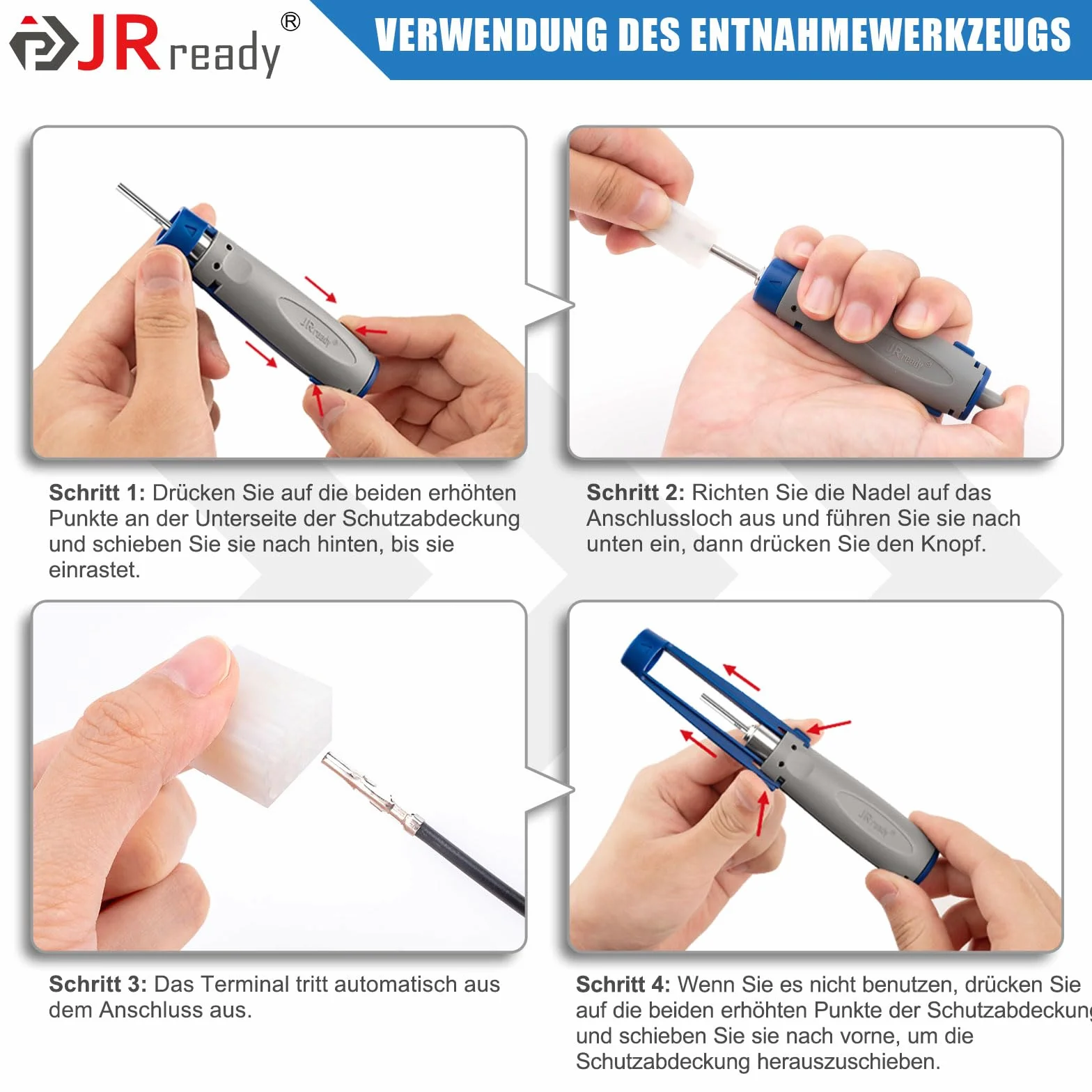 JRready ST6499 zestaw złączy samochodowych z wtyczką Molex, 2-12-biegunowe, styki zaciskowe, obudowa PA66, do instalacji samochodowych i elektrycznych – zestaw 345 części wraz z zestawem ściągaczy, do