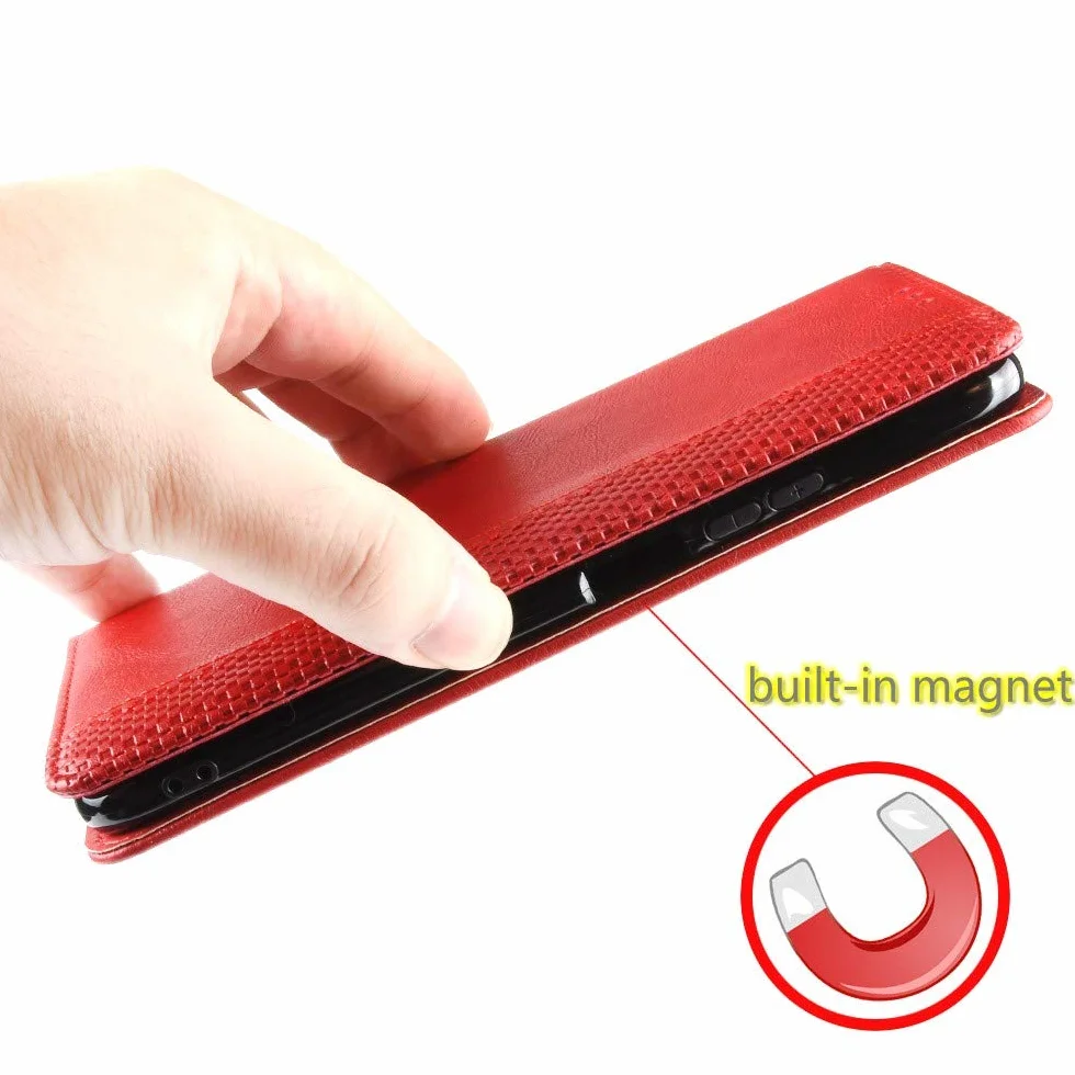 Etui Infinix Note 30 5G portfel magnetyczne z klapką czerwone