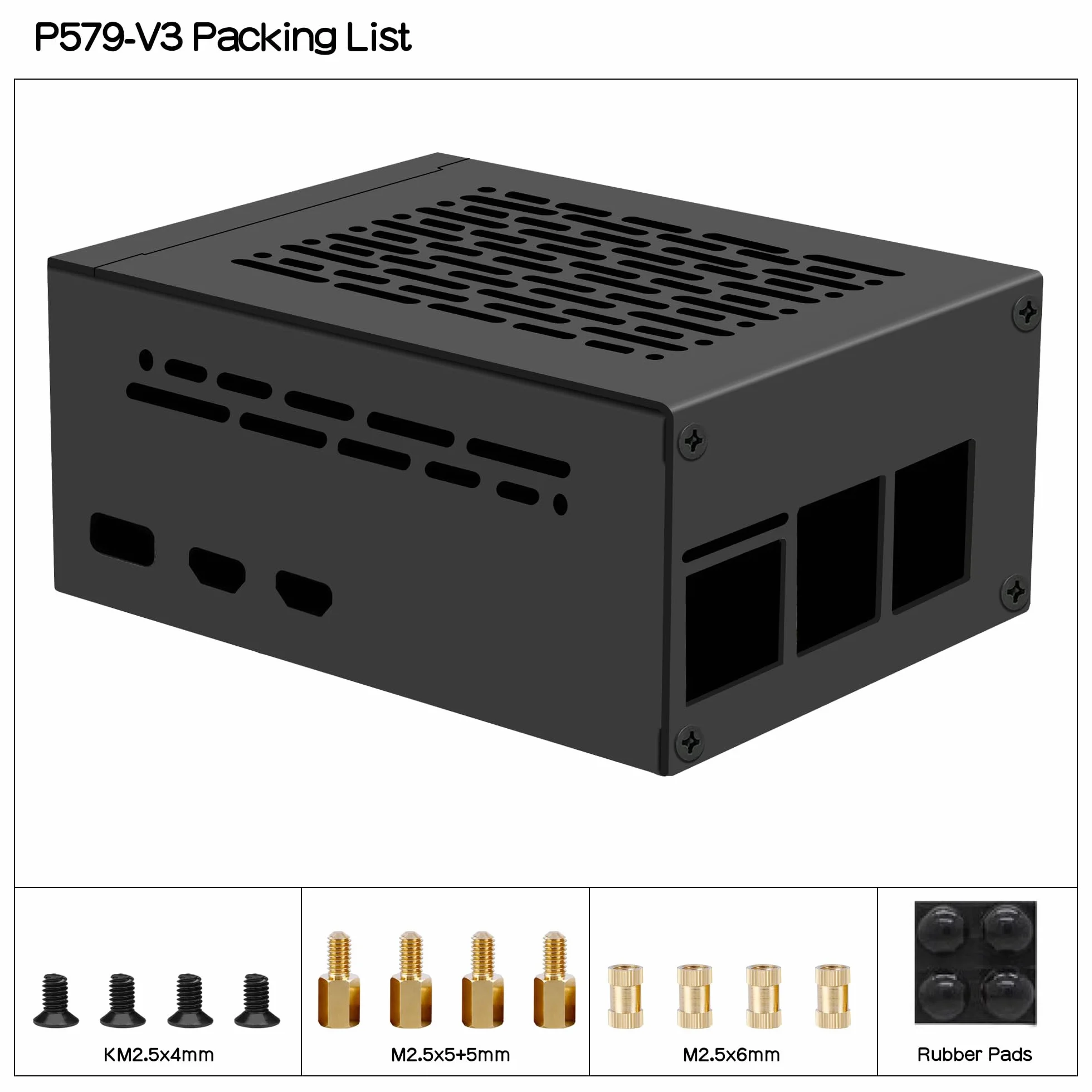 Geekworm Raspberry Pi 5 Case P579 Support PCIe M.2 NVMe SSD Shield X1001 X1004 X1003 X1012 X1015 X1000 M901 M300 Active Cooler