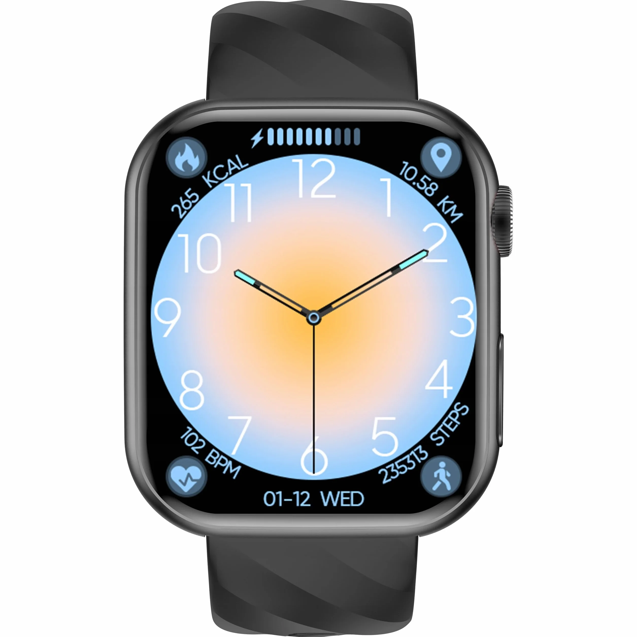 SMARTWATCH DLA SENIORA ZEGAREK TĘTNO CIŚNIENIE EKG TLEN BMI HRV MENU PL