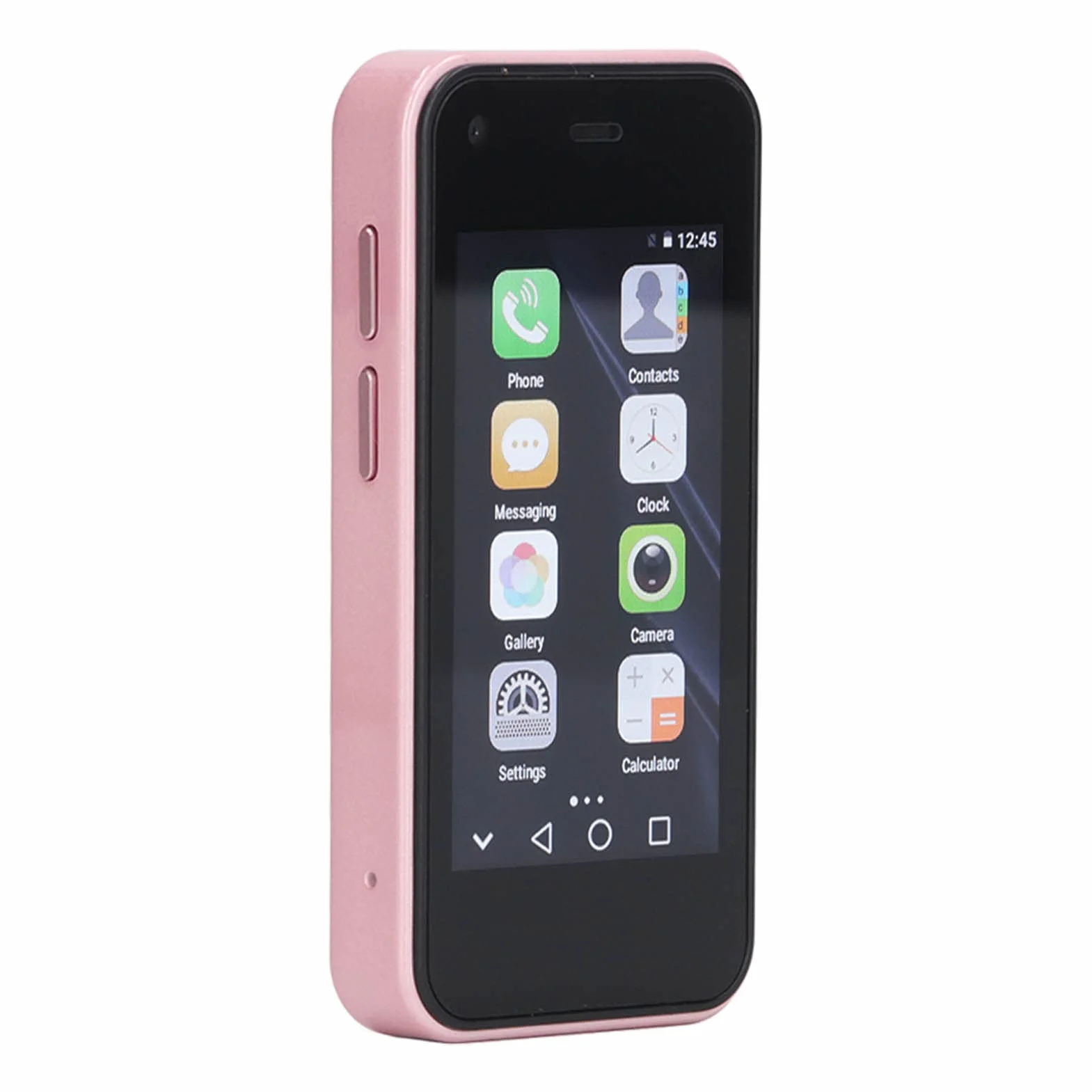 Mini Smartphone 3G, GSM 2,5 Cala 1 GB 8 GB Czterordzeniowe Telefony Komórkowe z Androidem dla Androida 6.0, Wbudowana Bateria Litowo-jonowa 1580 MAh, Telefon Komórkowy dla Dzieci Podwójna(Różowy)