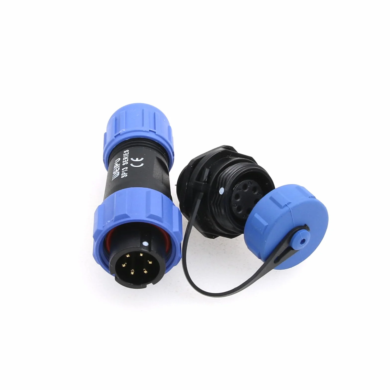 Weipu SP13 6 Pin 5A Aviation Waterproof Circular Connectors Wire Power LED Connector Wyposażenie elektryczne Power Plug Panel Mount gniazdo żeńskie tylne mocowanie