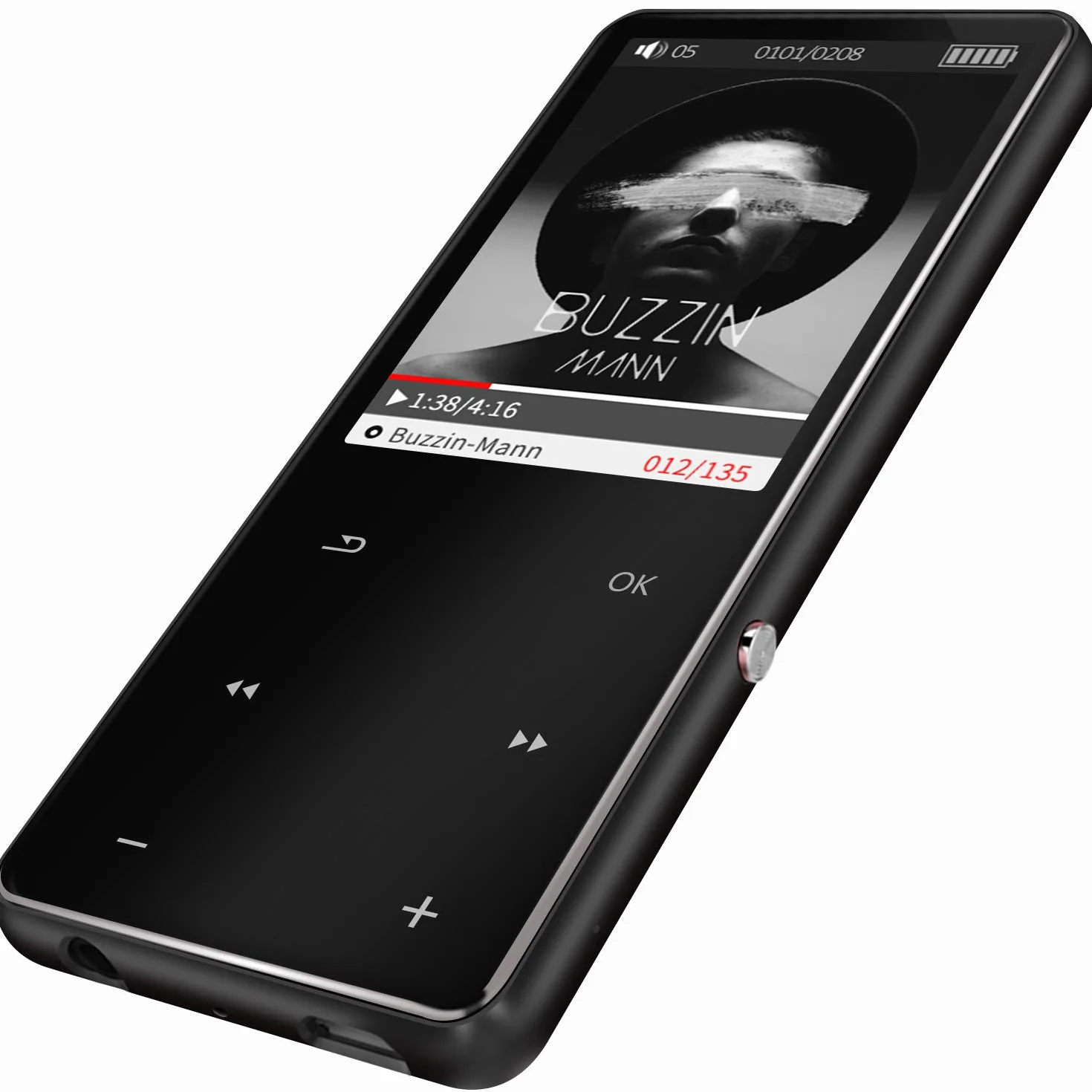 Odtwarzacz MP3 32 GB Bluetooth 2.5D ekran dotykowy przycisk cyfrowy przenośny odtwarzacz MP3 z radiem FM głośnik wideo Hi-Fi muzyka super dźwięk dyktafon A-B Repeti obsługa karty do 128 GB